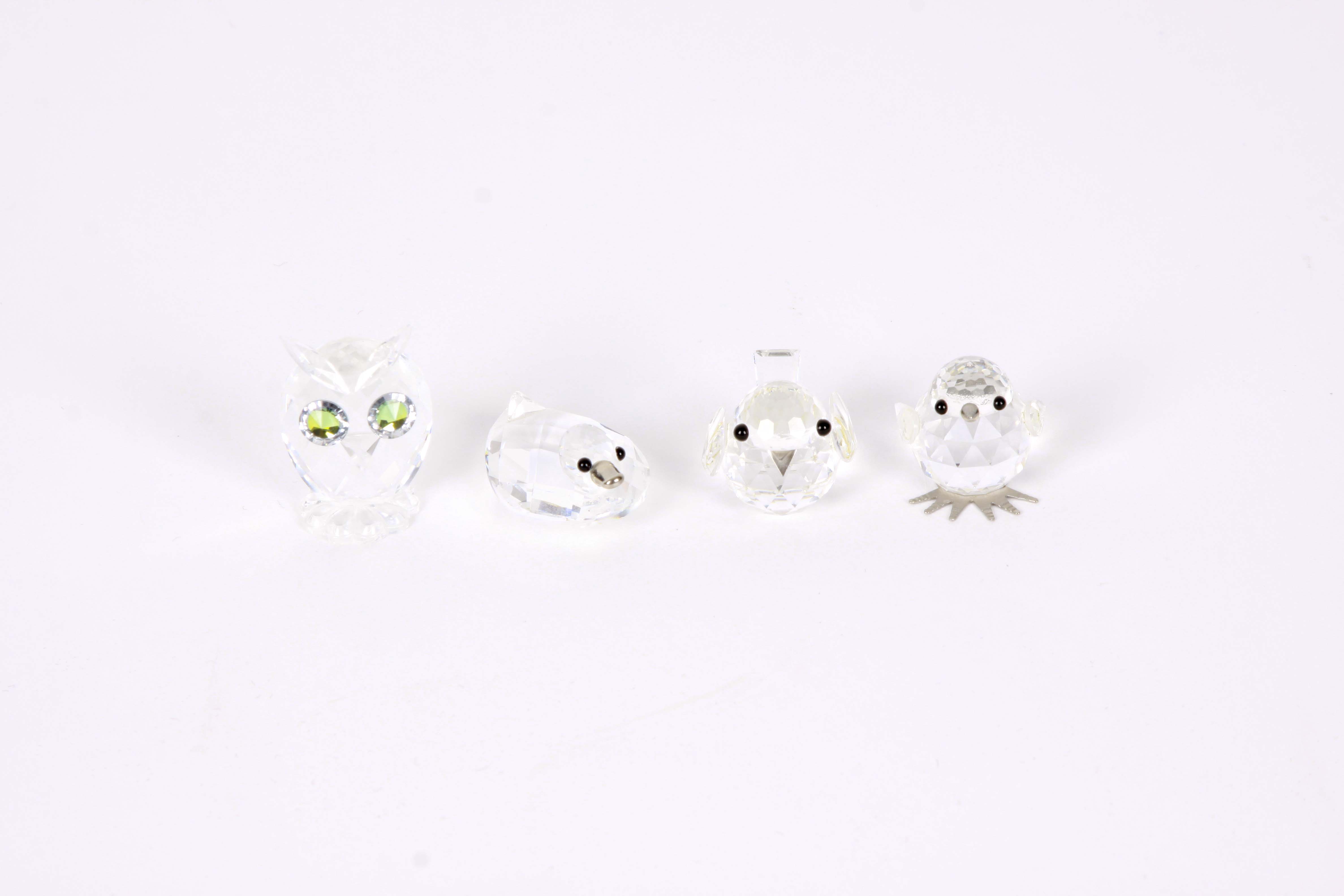 Vintage Swarovski Crystal Bird Figurines