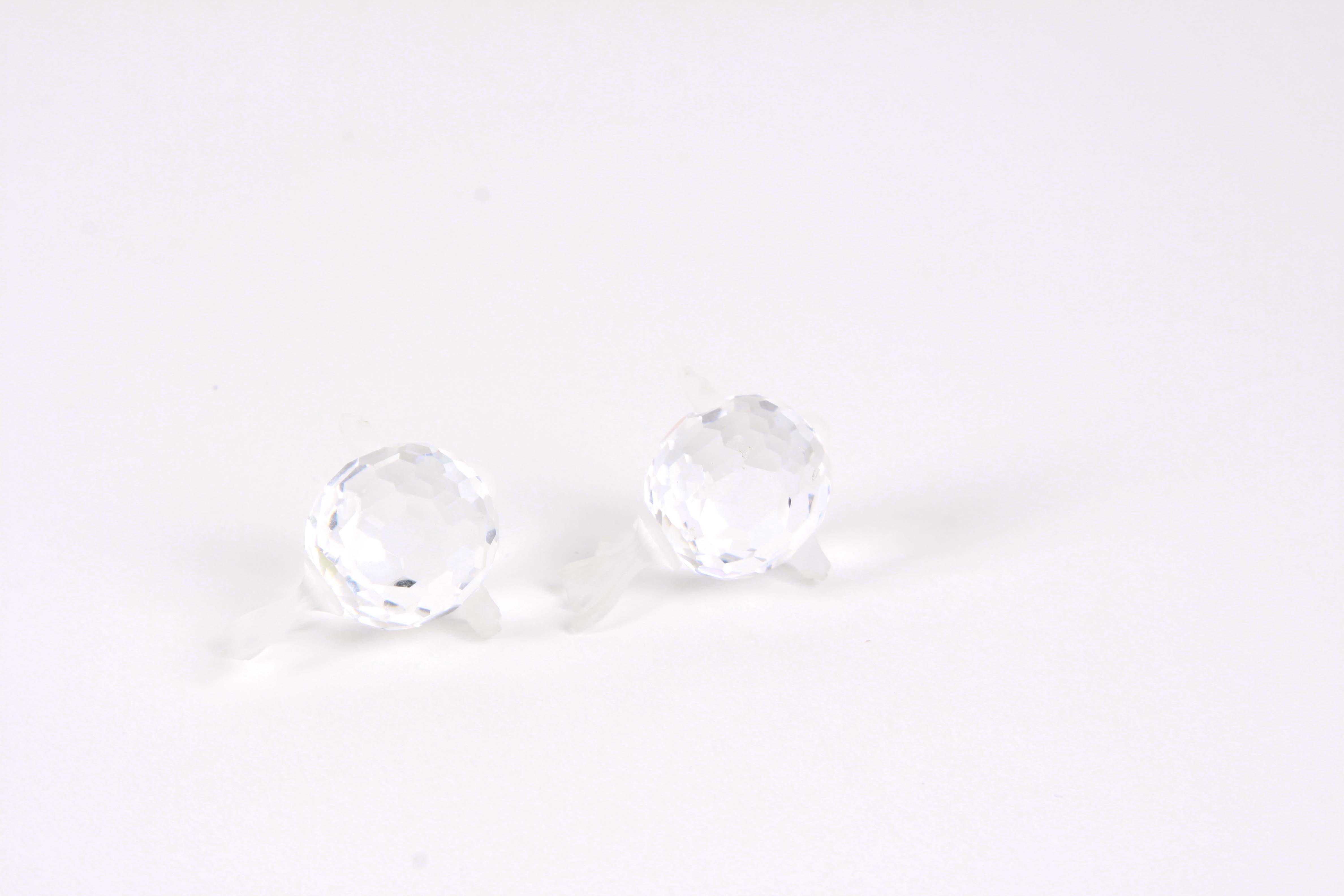 Three Swarovski Crystal Fish Figurines