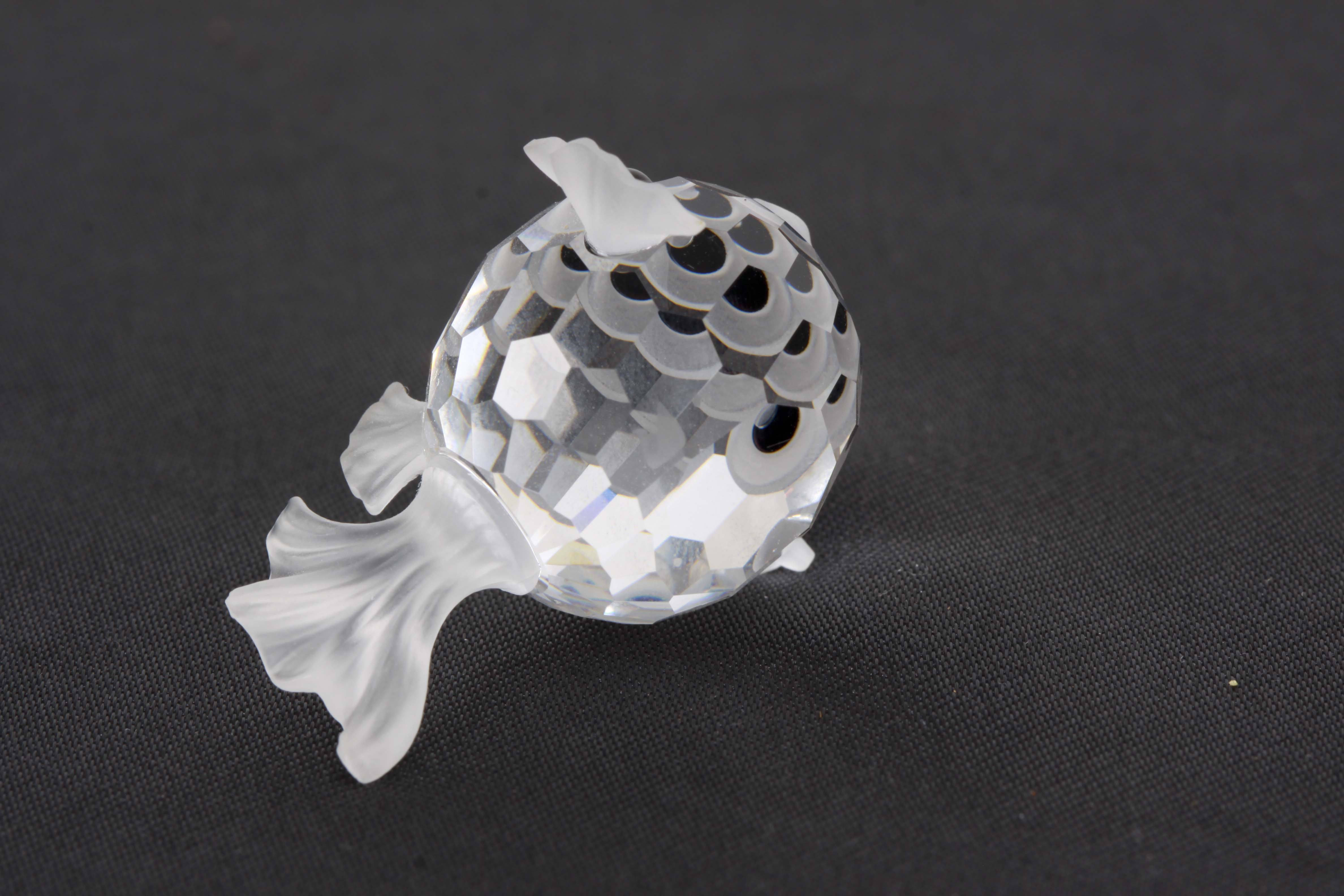 Three Swarovski Crystal Fish Figurines