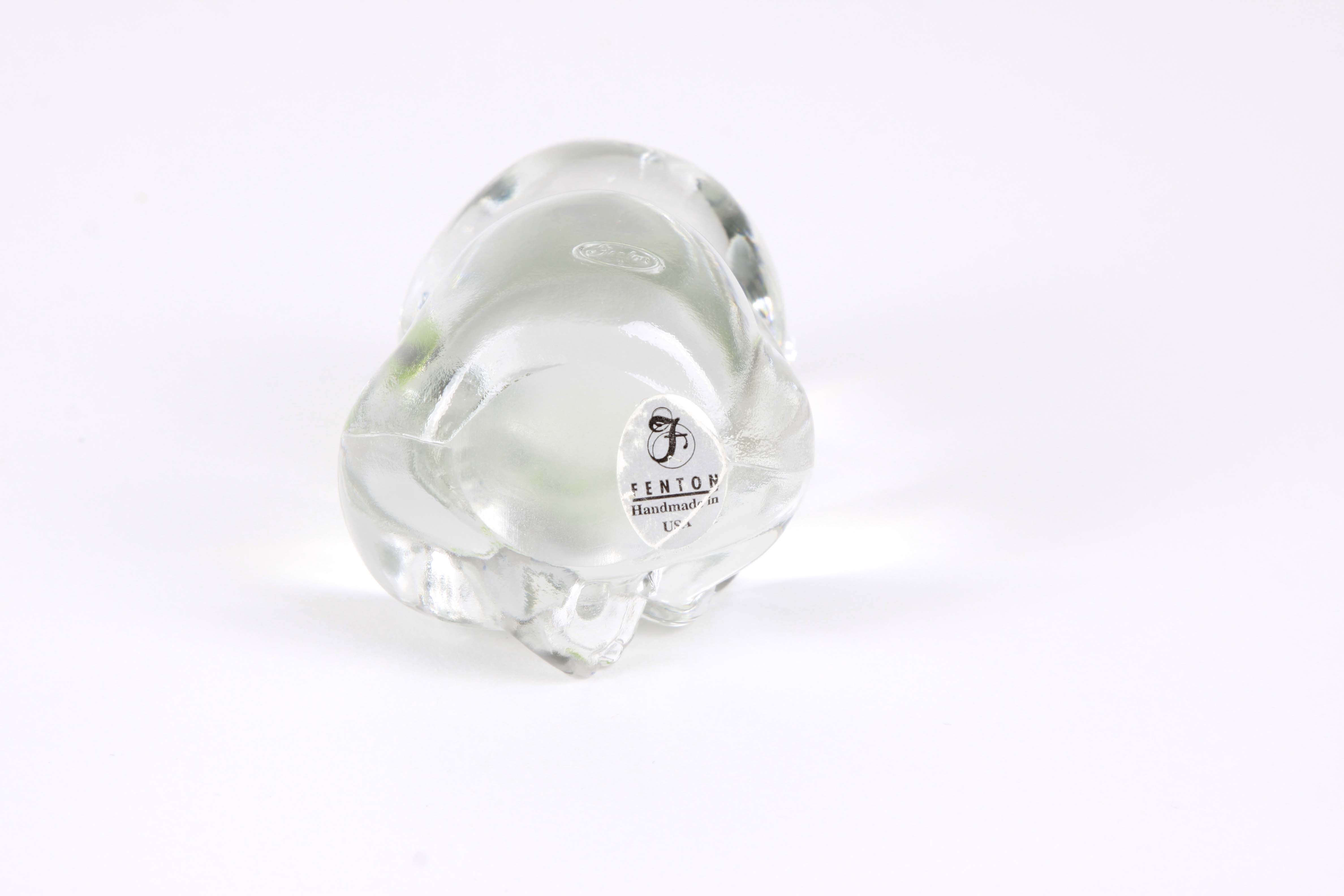 Vintage Fenton Glass Teddy Bear