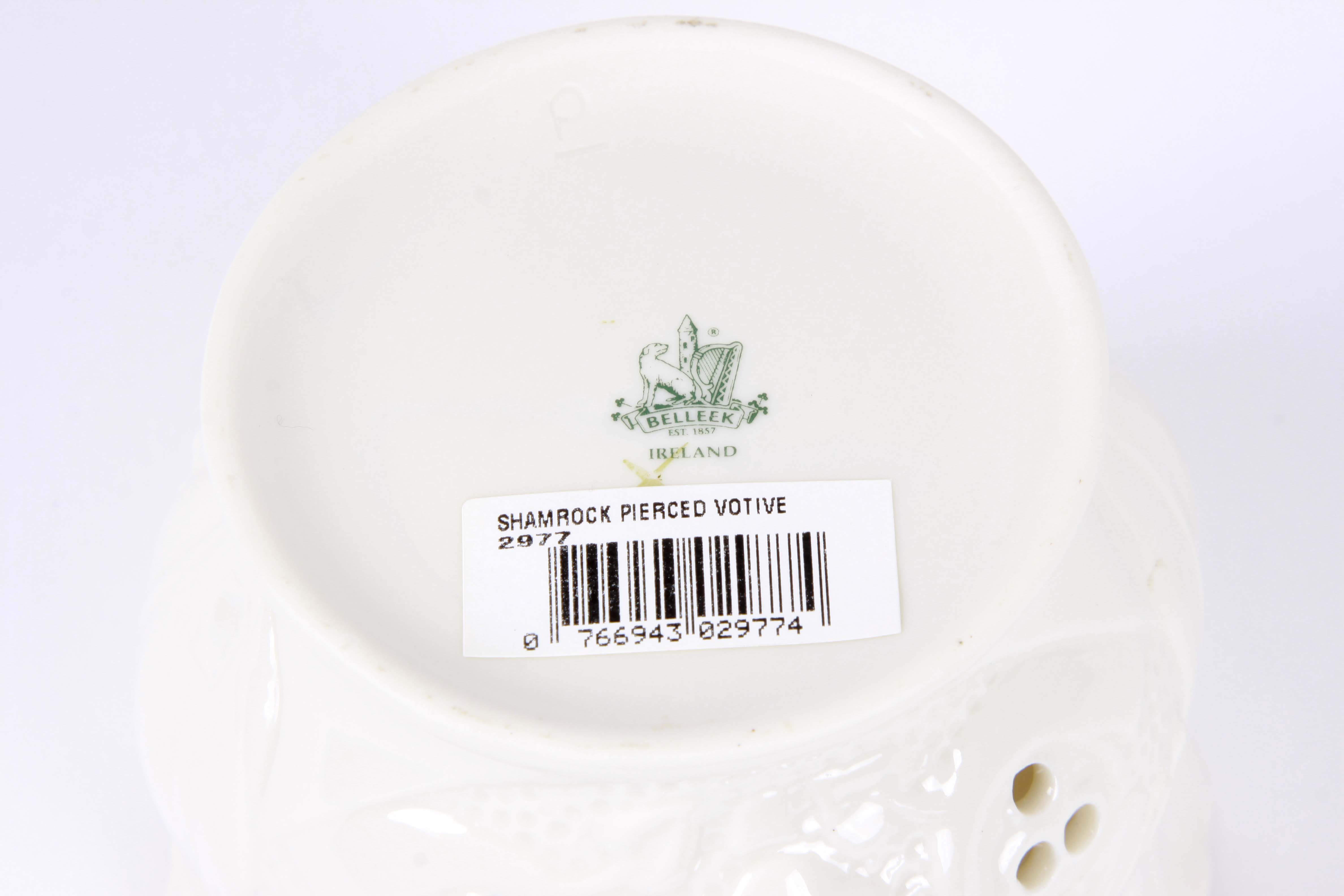 Belleek Shamrock Votives