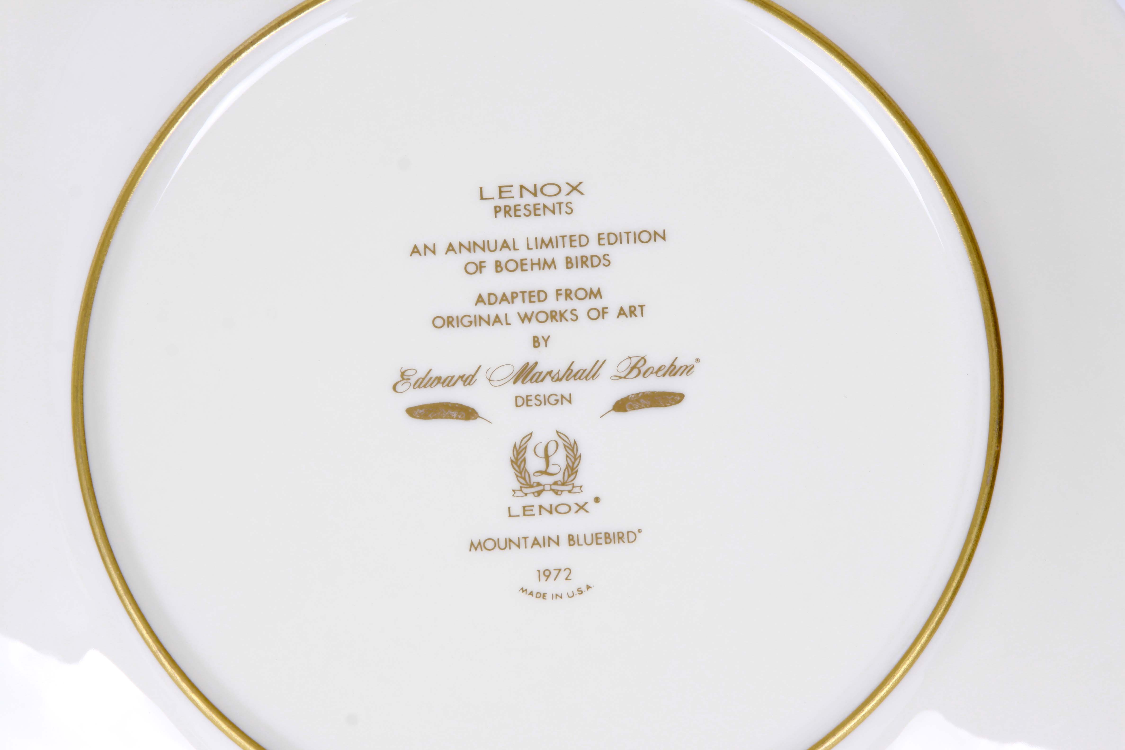 Lenox Limited Edition Boehm Bird Collectible Plates