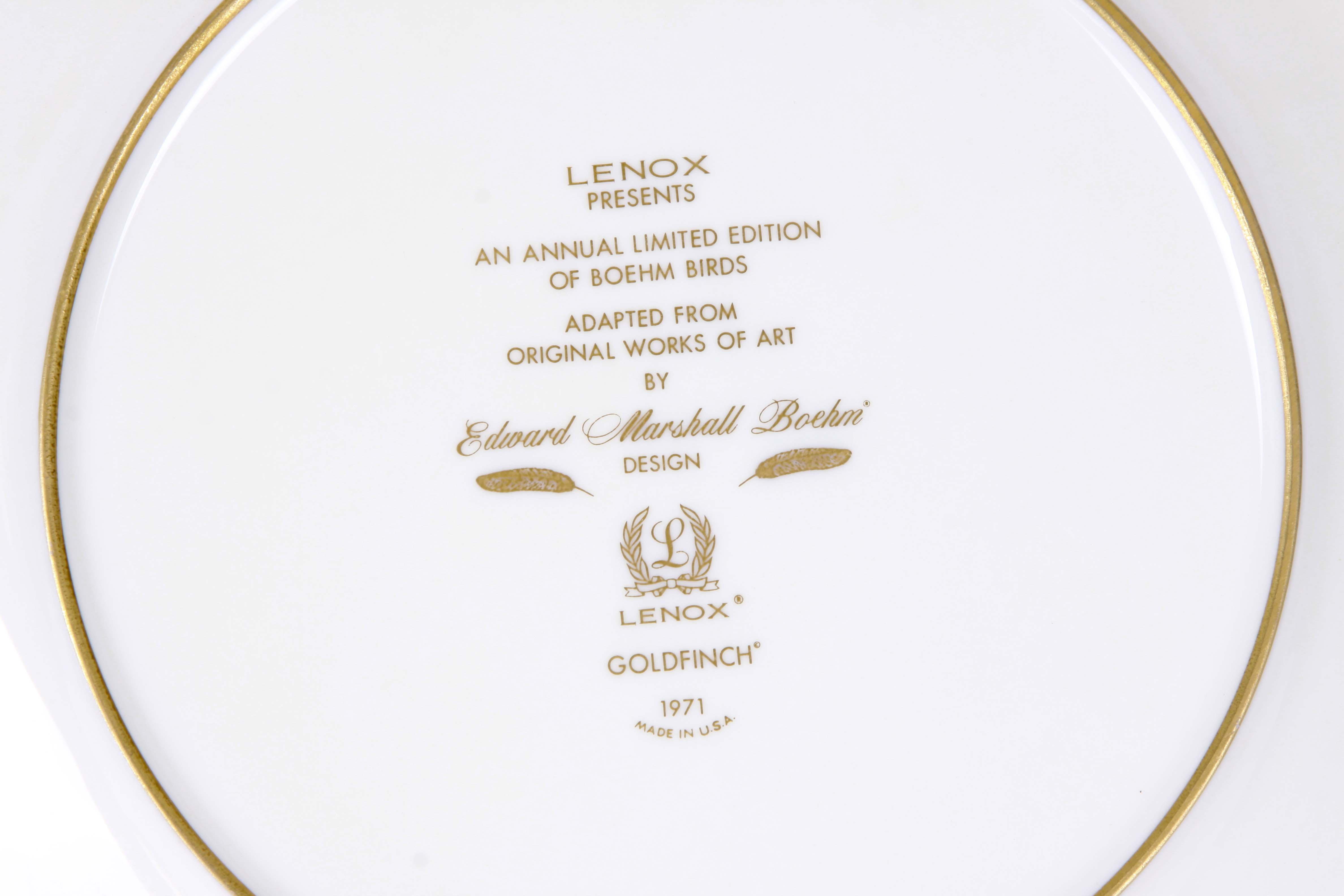 Lenox Limited Edition Boehm Bird Collectible Plates