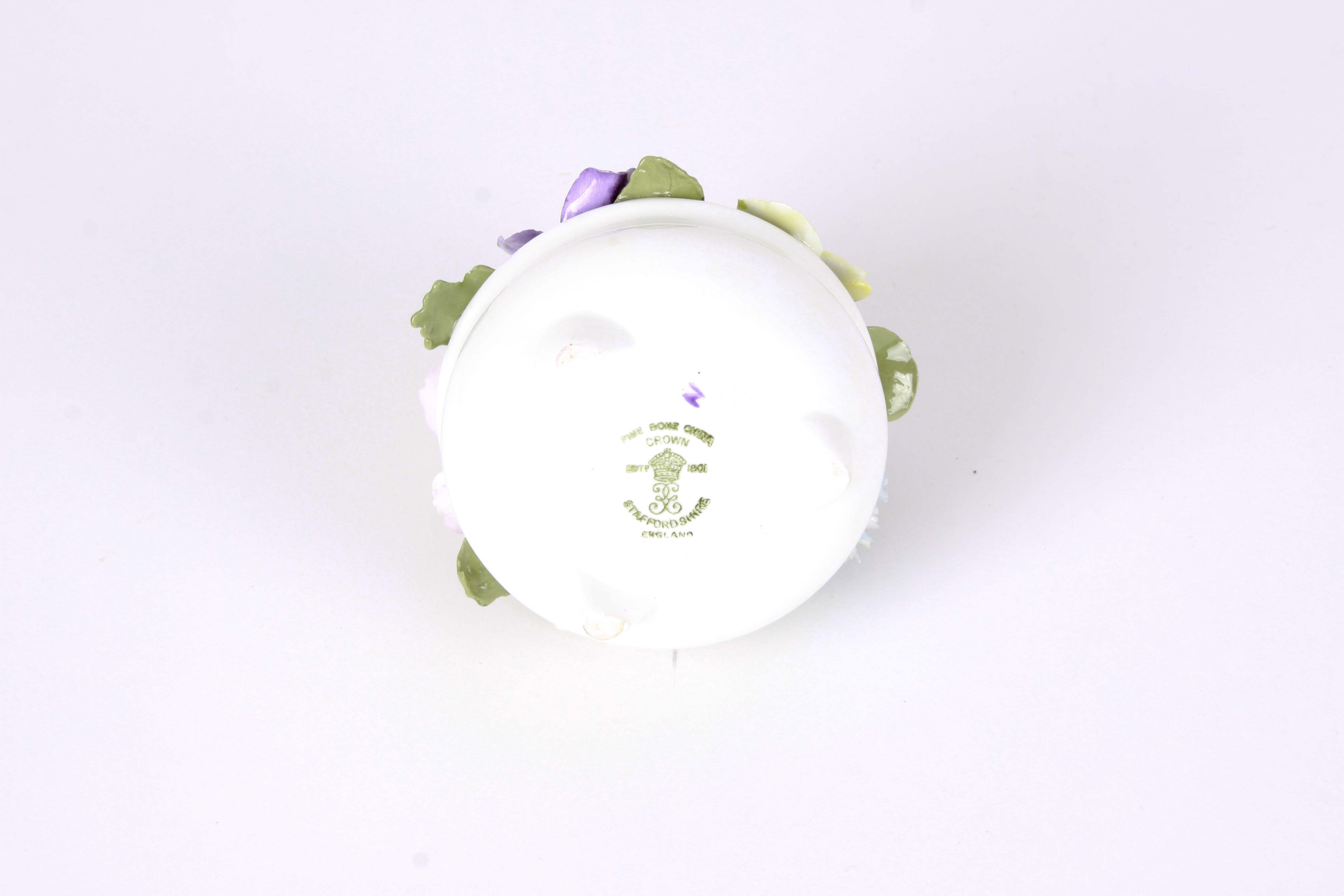 Vintage Porcelain Floral Miniatures Including Staffordshire