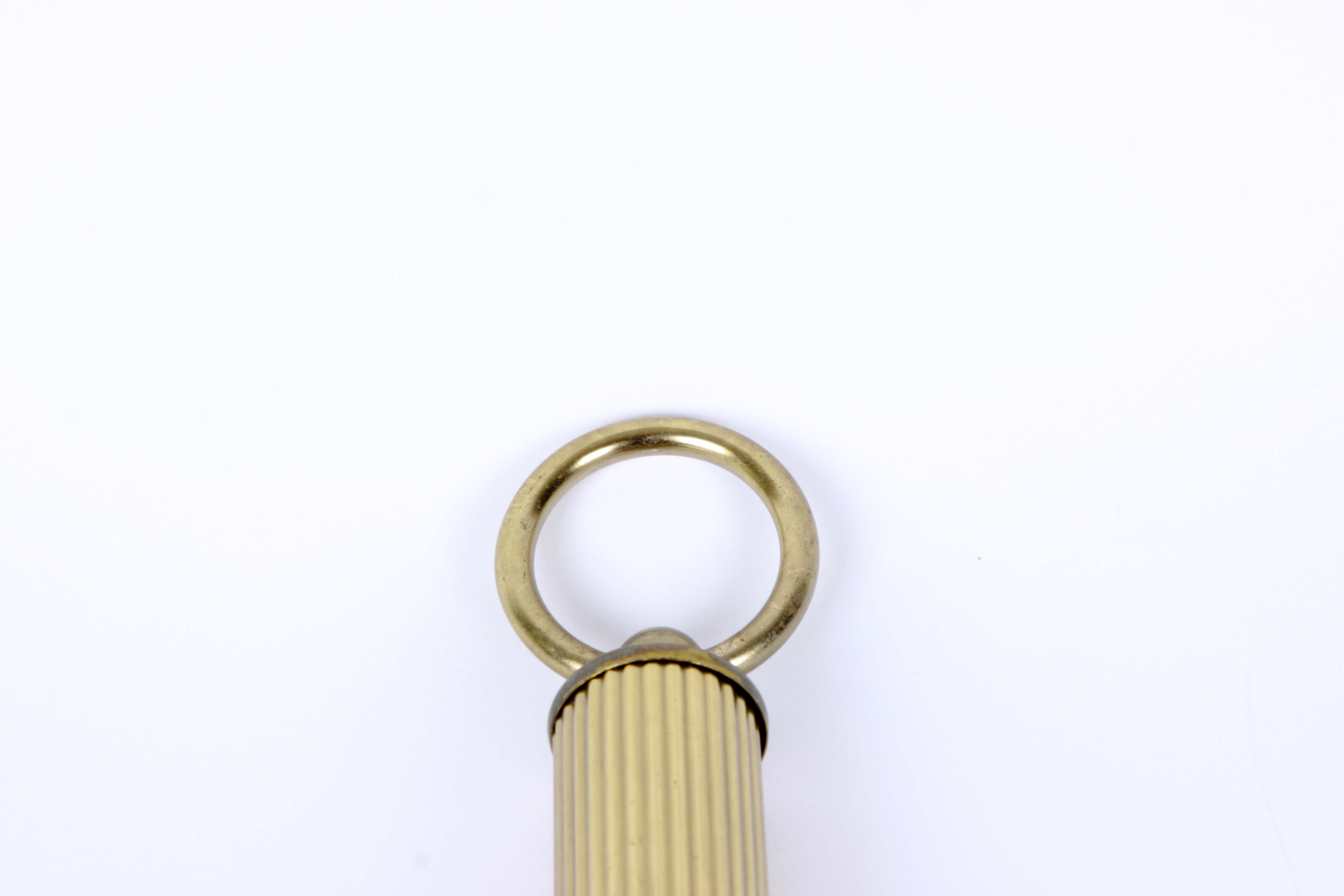 Vintage Mid-Century Elgin Brass Banjo Wall Clock