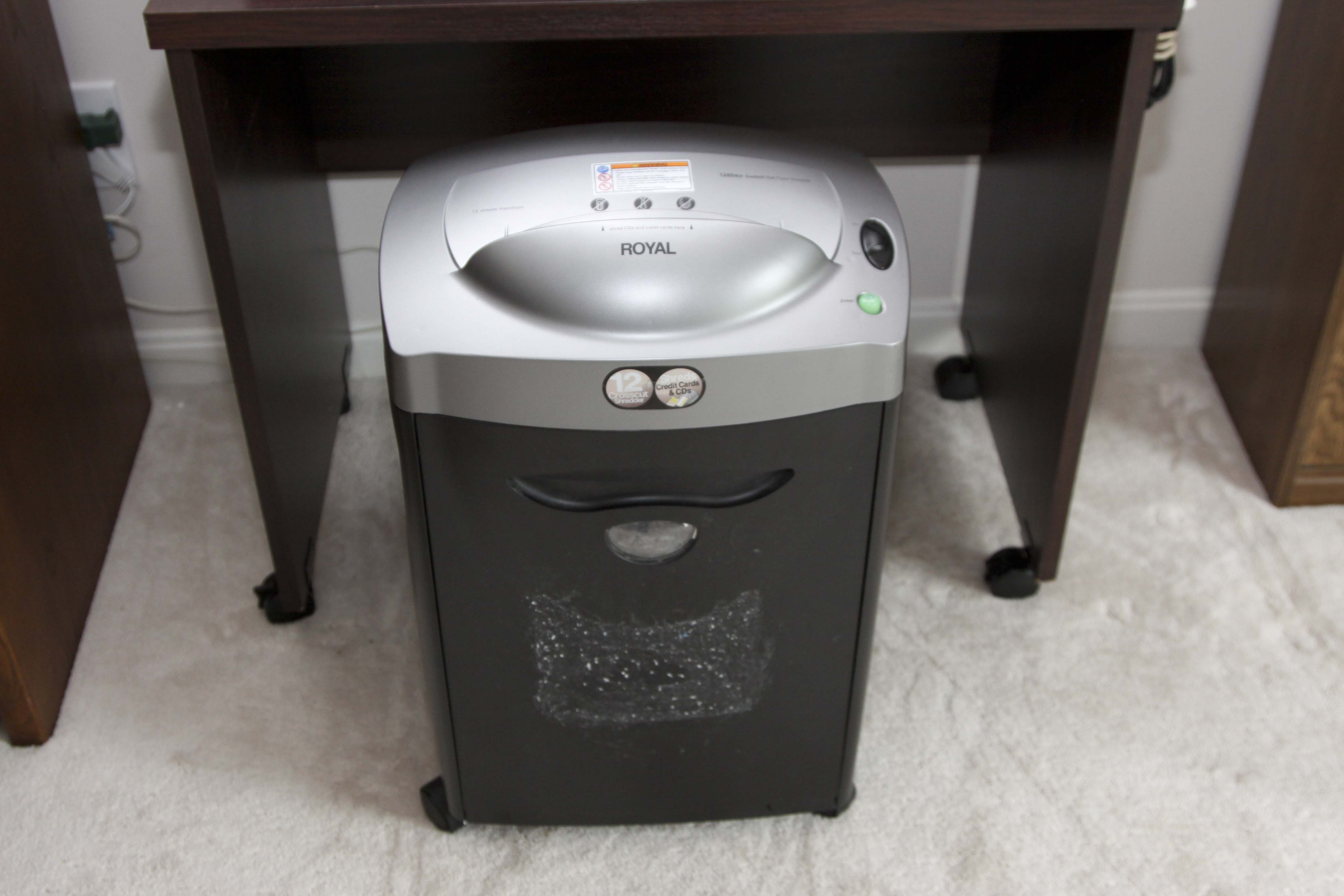 Assorted Office Equipment Including a Royal Paper Shredder
