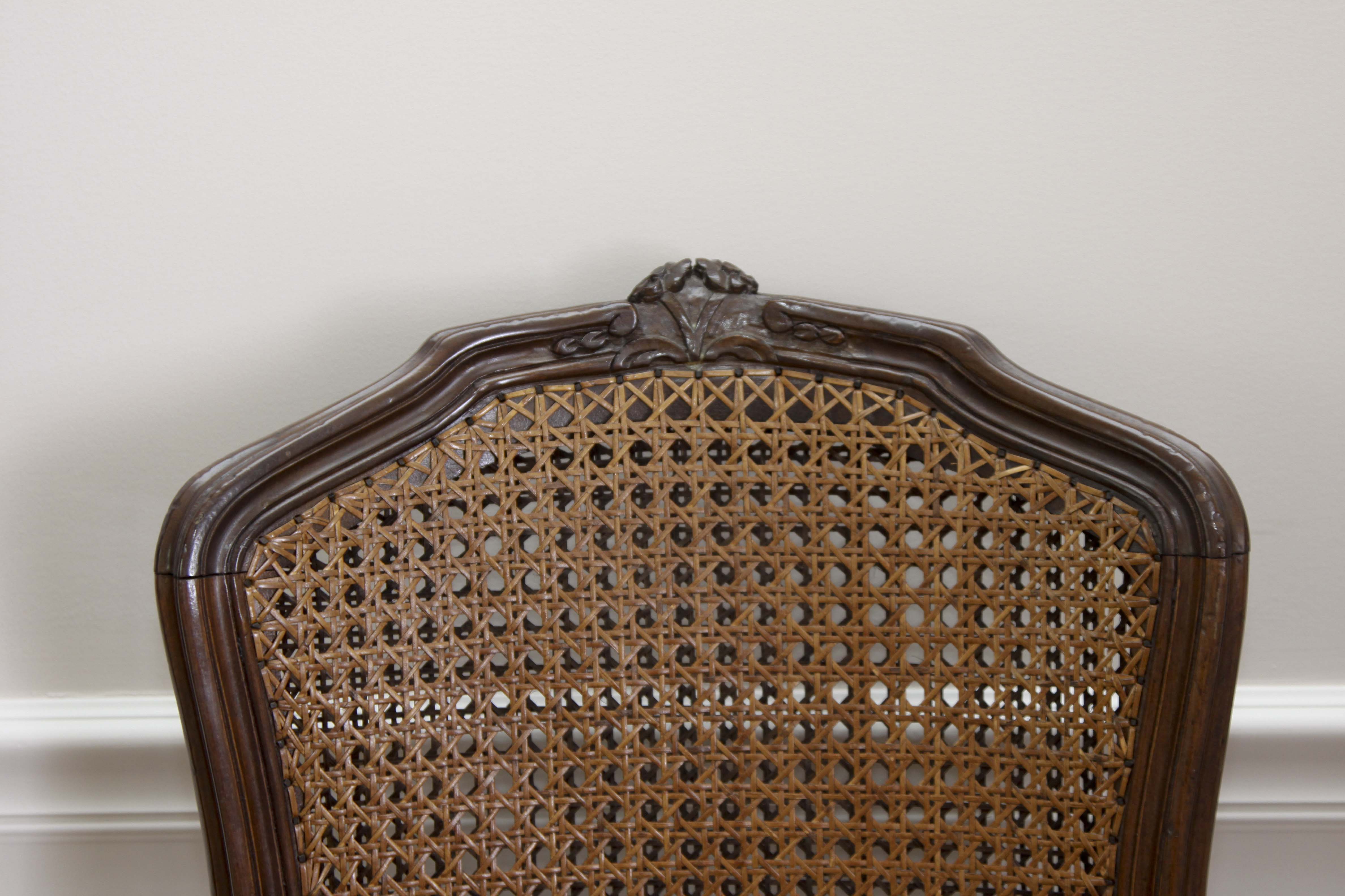 Pair of Vintage Cane Dining Chairs