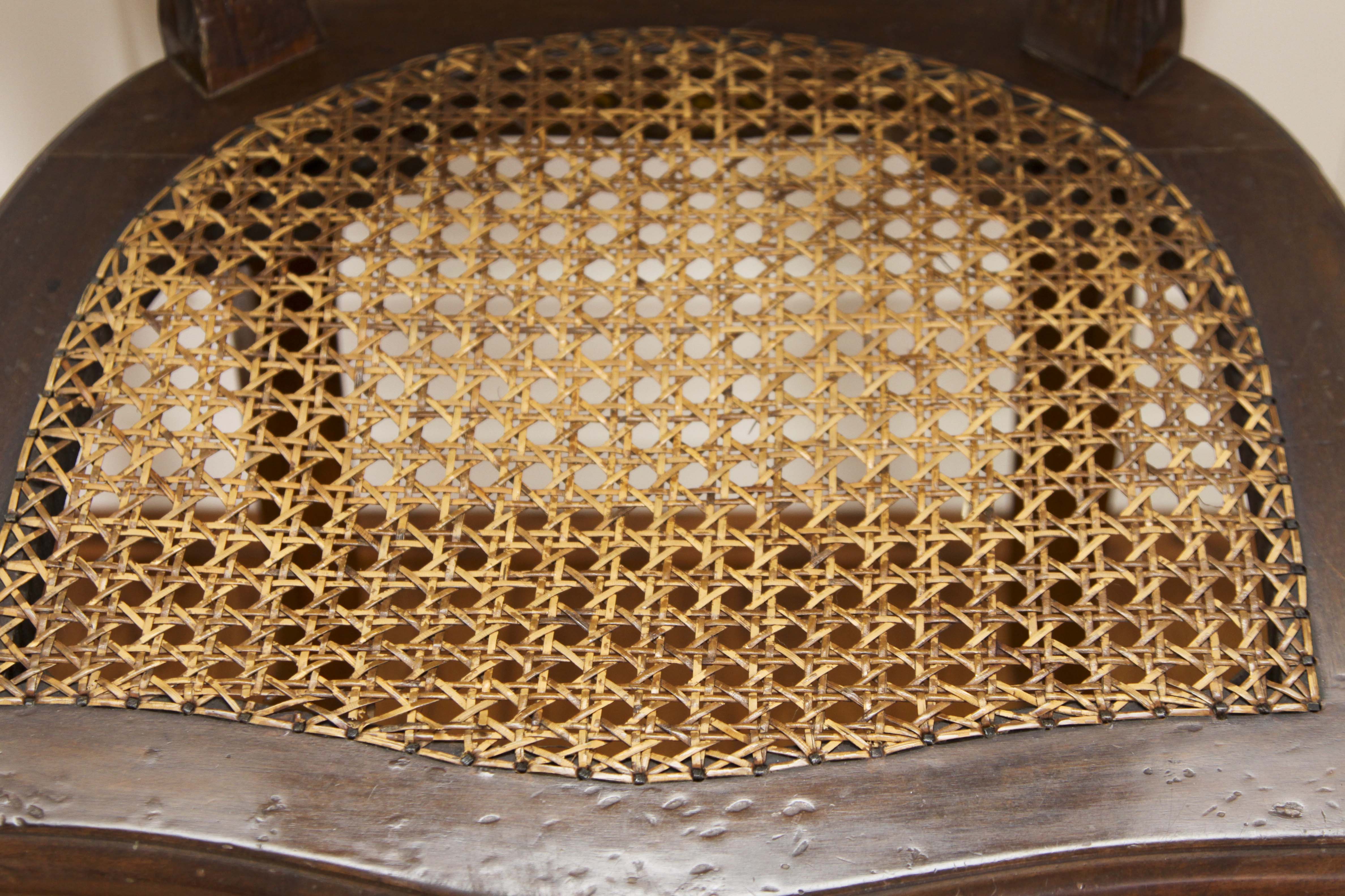 Pair of Vintage Cane Dining Chairs