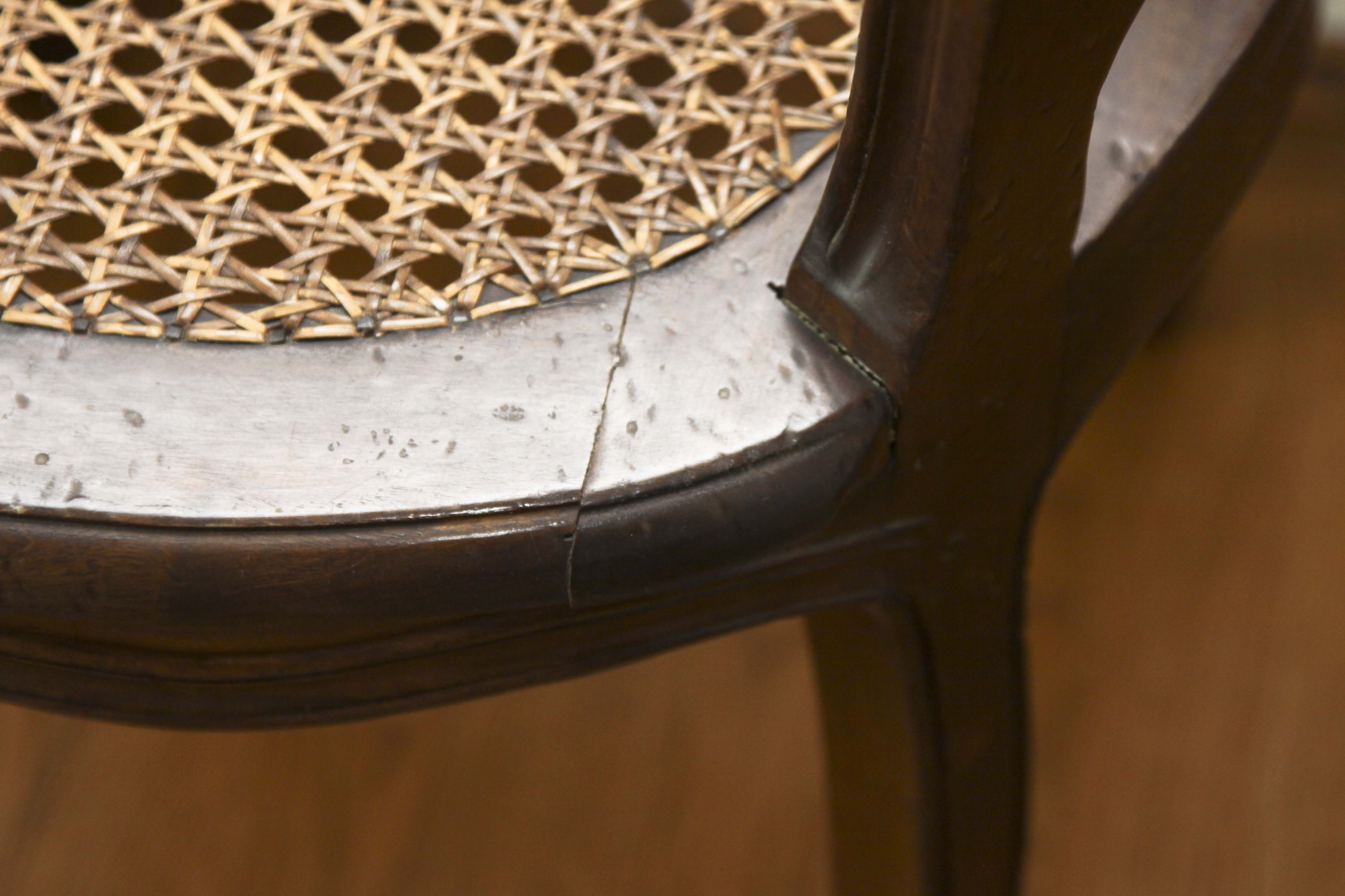 Pair of Vintage Cane Dining Chairs