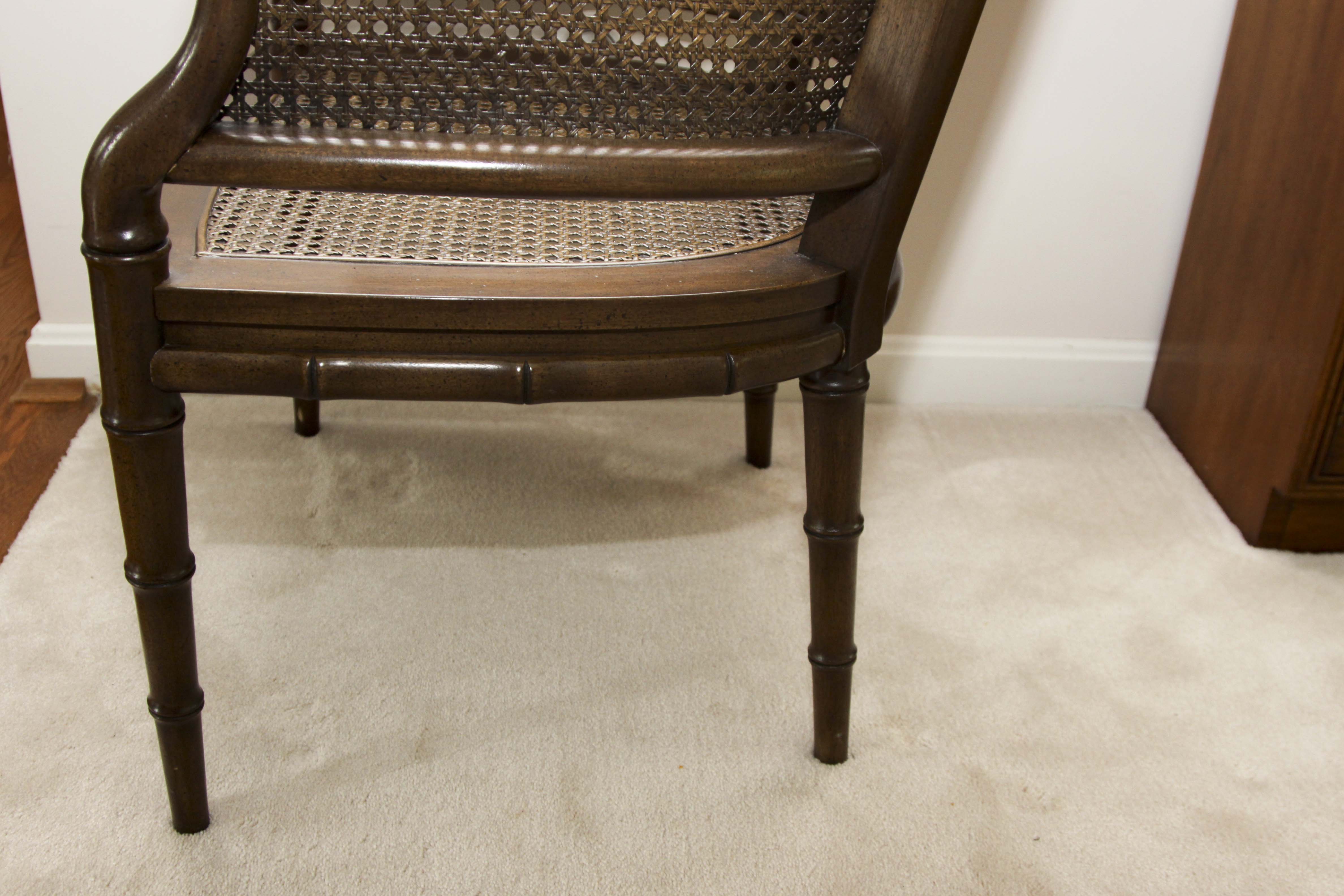 Vintage Cane Barrel Chair