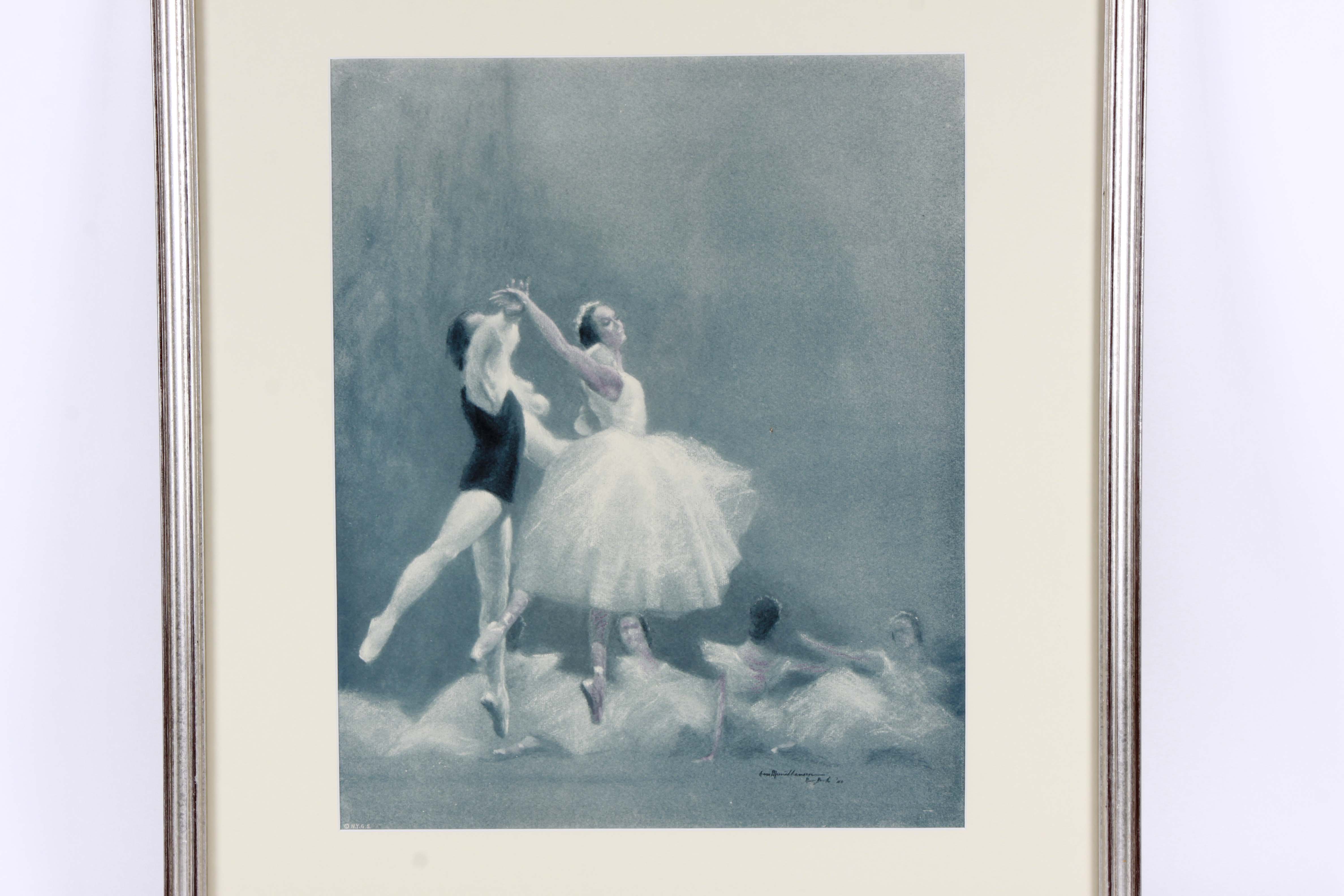 August von Munchhausen Lithographs After Drawings of Live Ballet