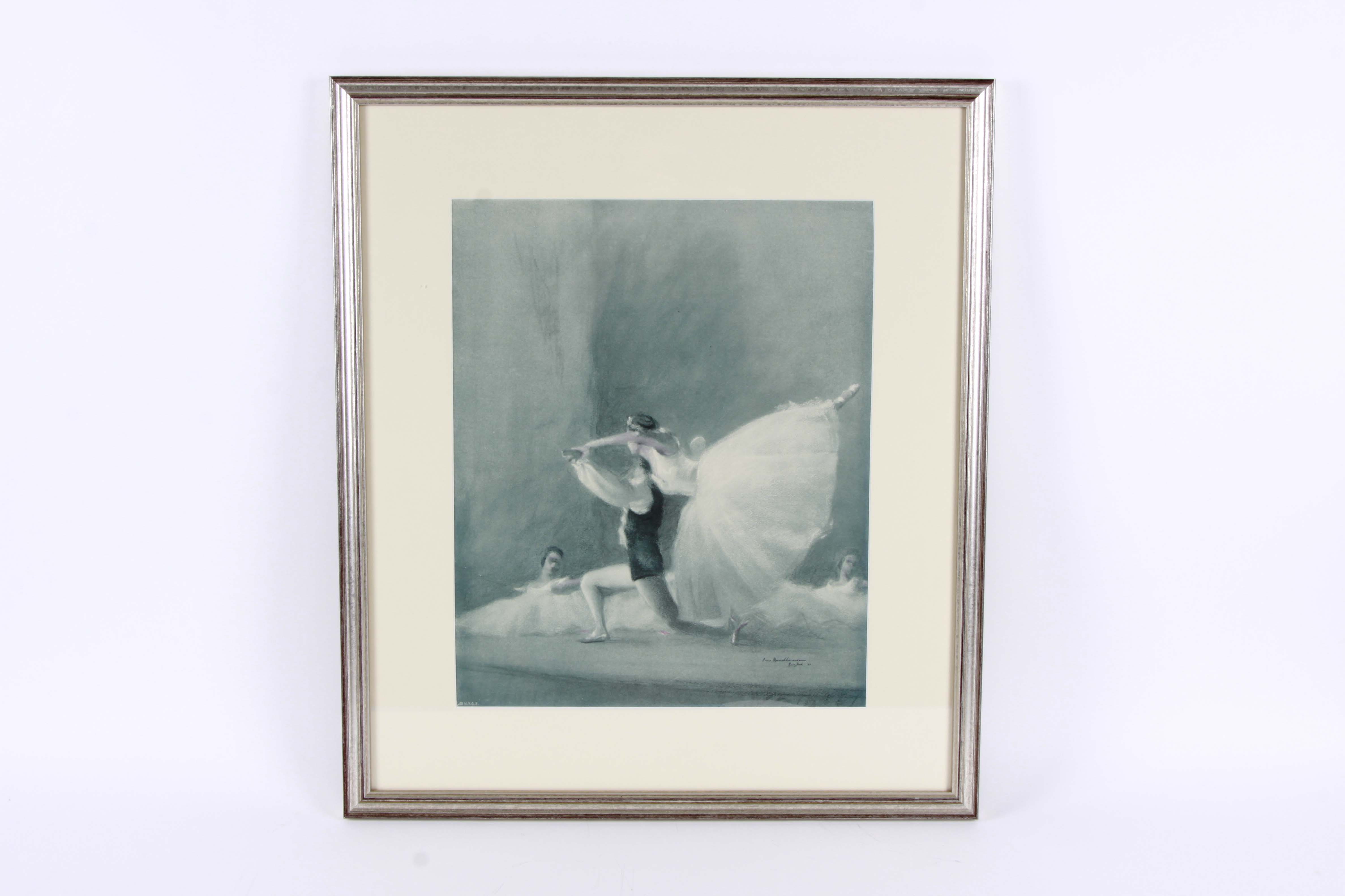 August von Munchhausen Lithographs After Drawings of Live Ballet