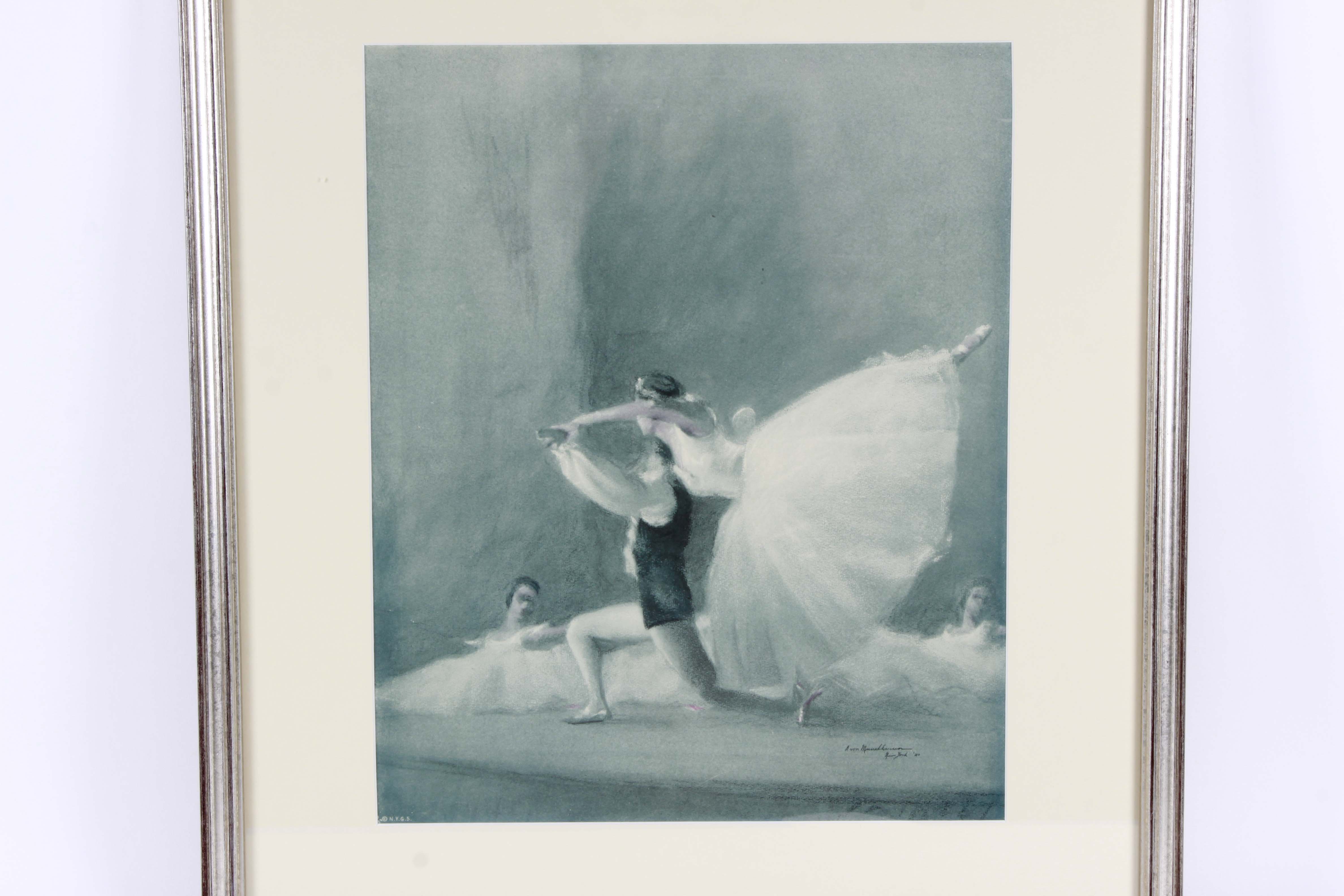 August von Munchhausen Lithographs After Drawings of Live Ballet