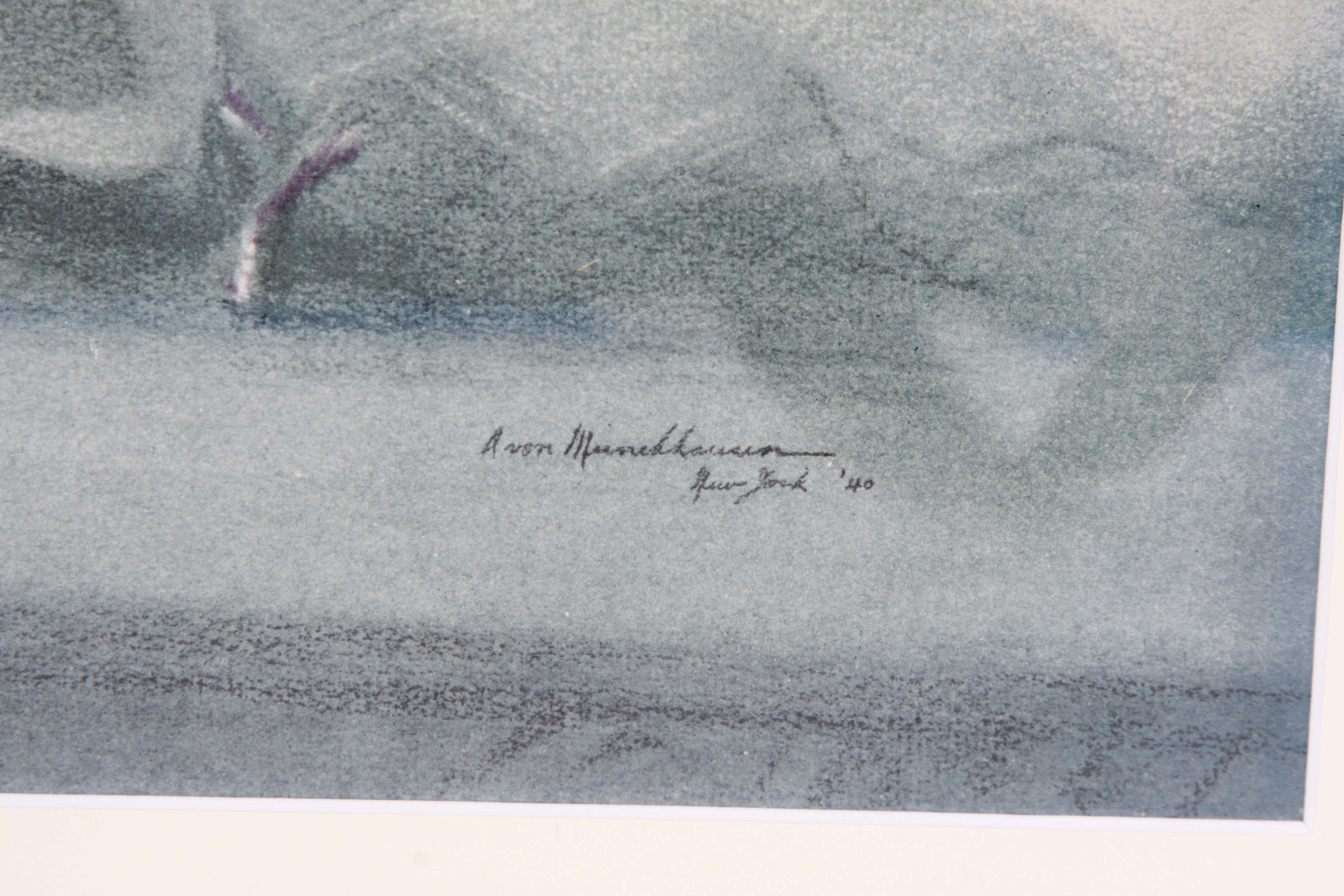 August von Munchhausen Lithographs After Drawings of Live Ballet