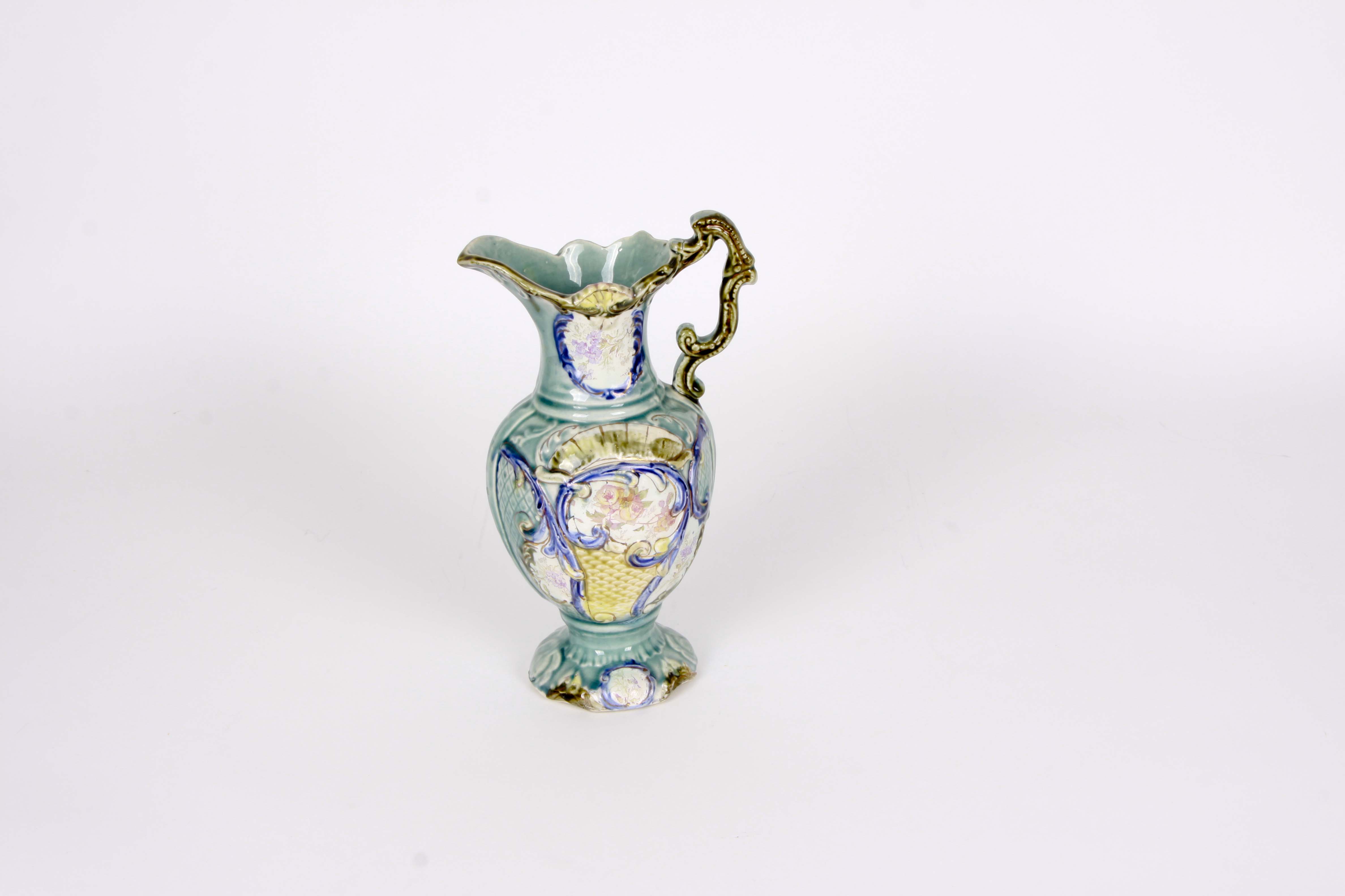 Antique Majolica Ewer