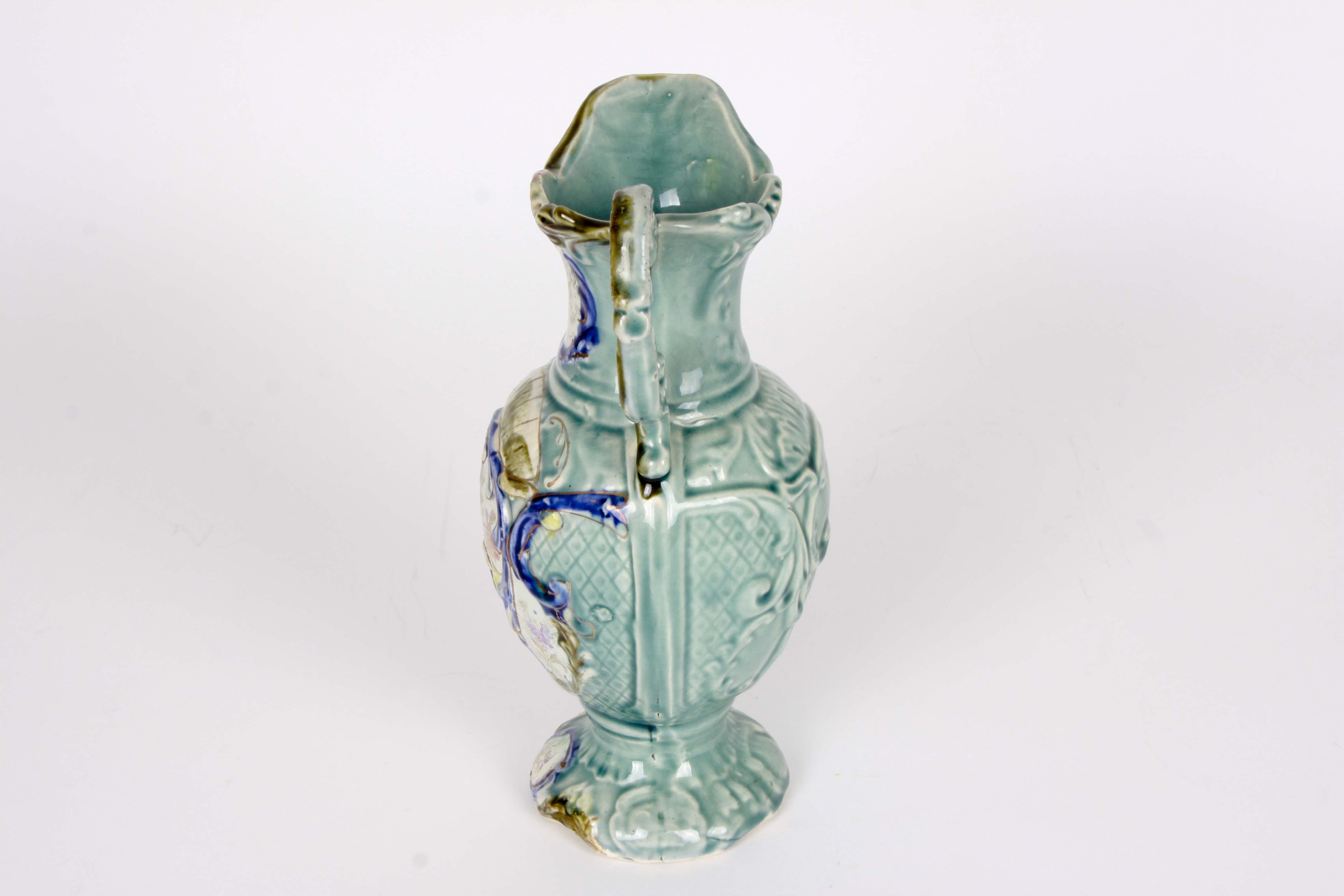 Antique Majolica Ewer