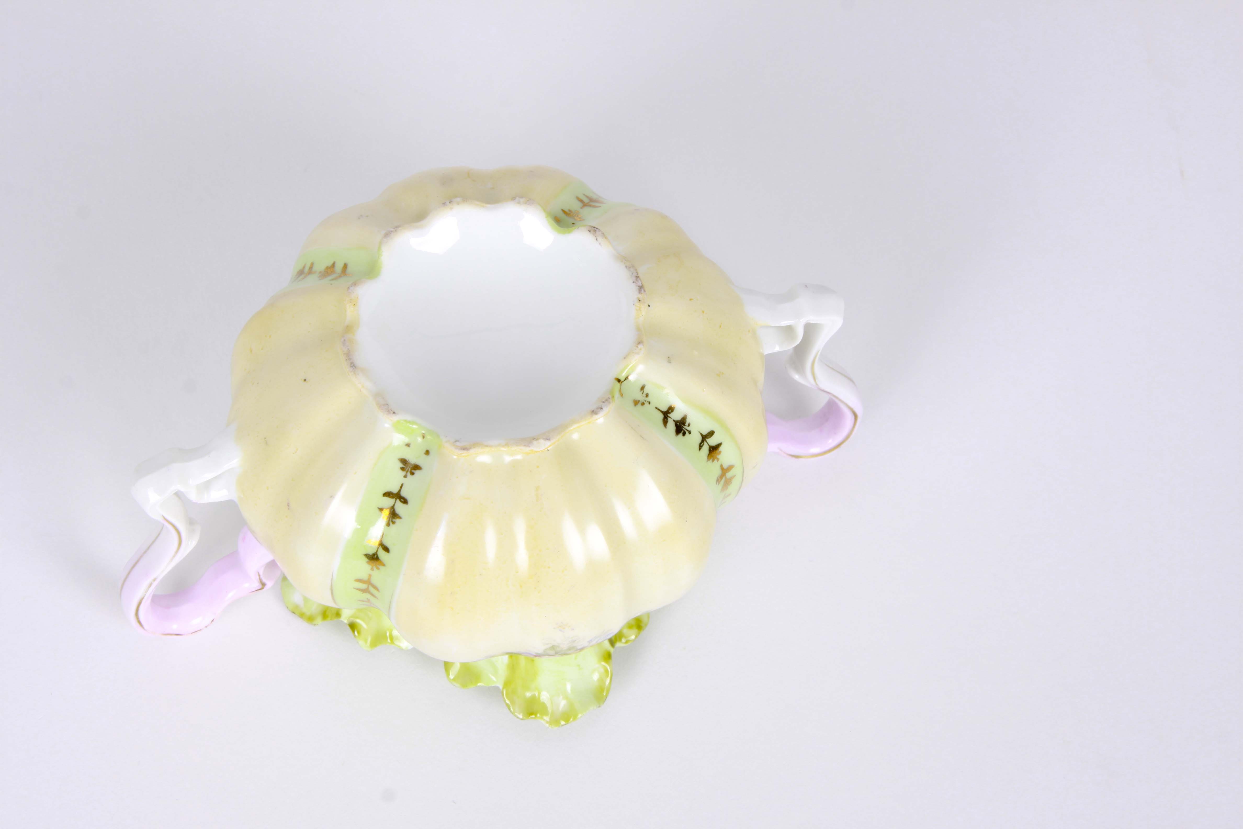 Antique China Bowl, Lidded Sugar and Creamer Set