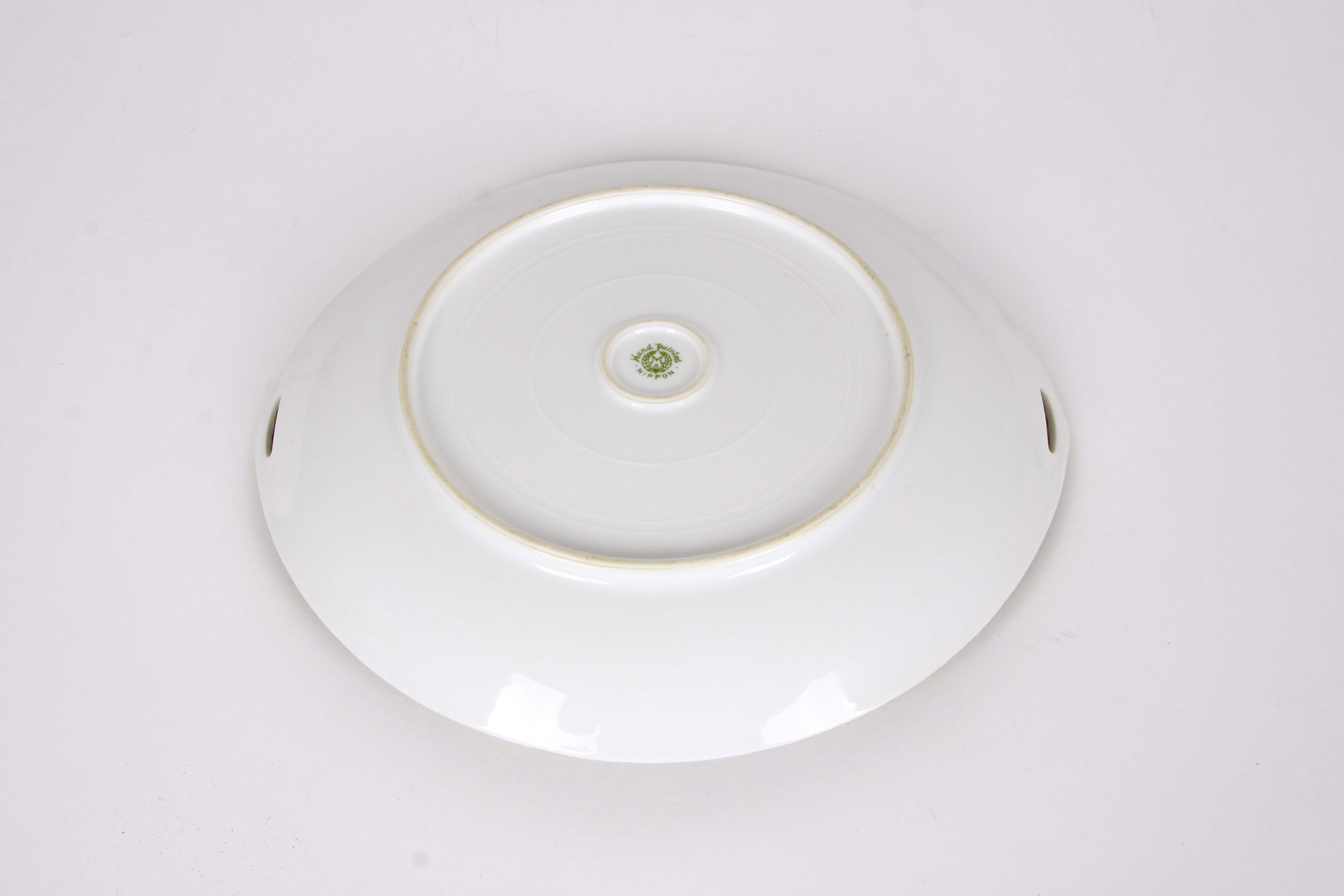 Wooden Tray With Assorted Vintage China