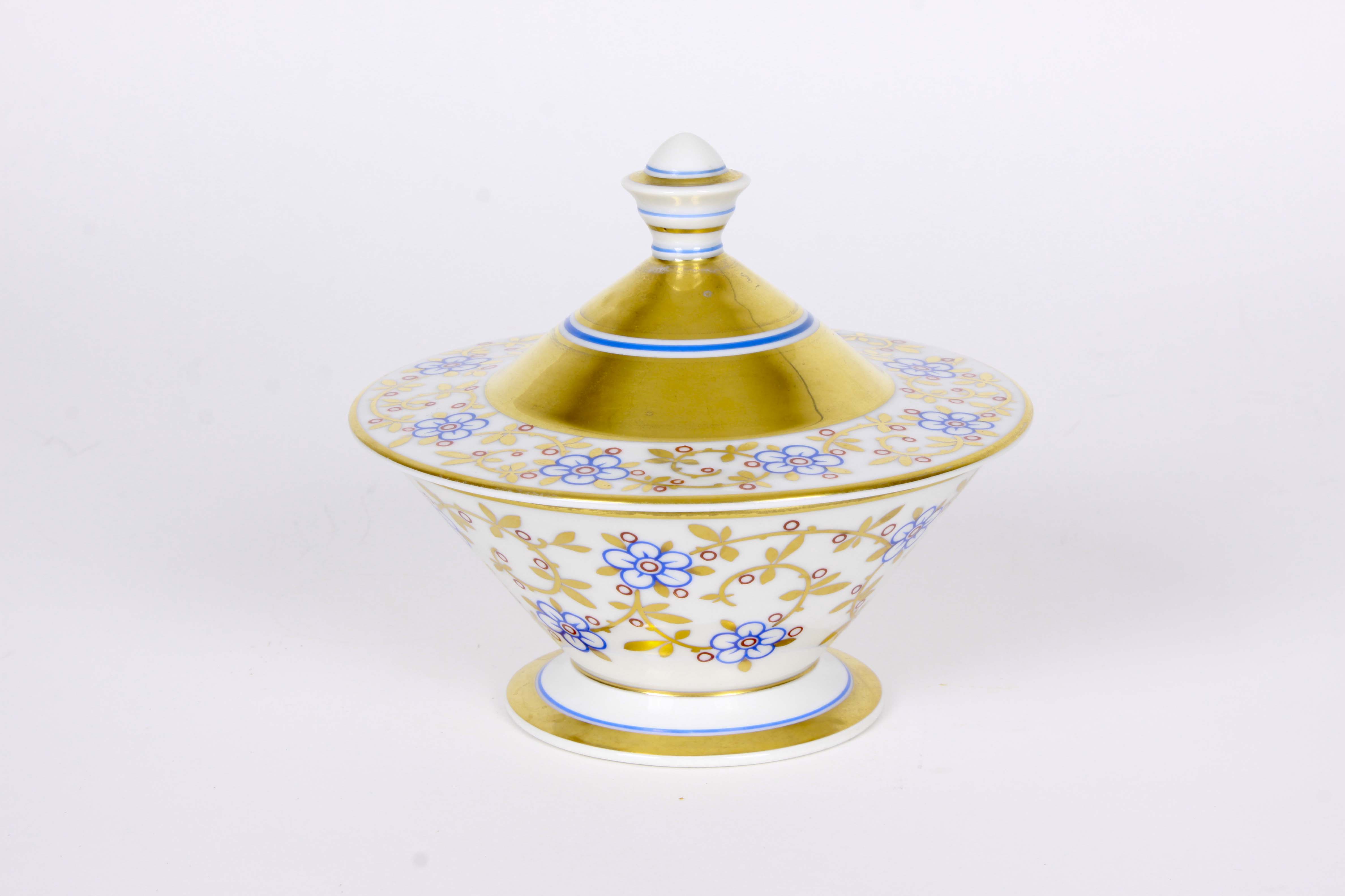 Wooden Tray With Assorted Vintage China