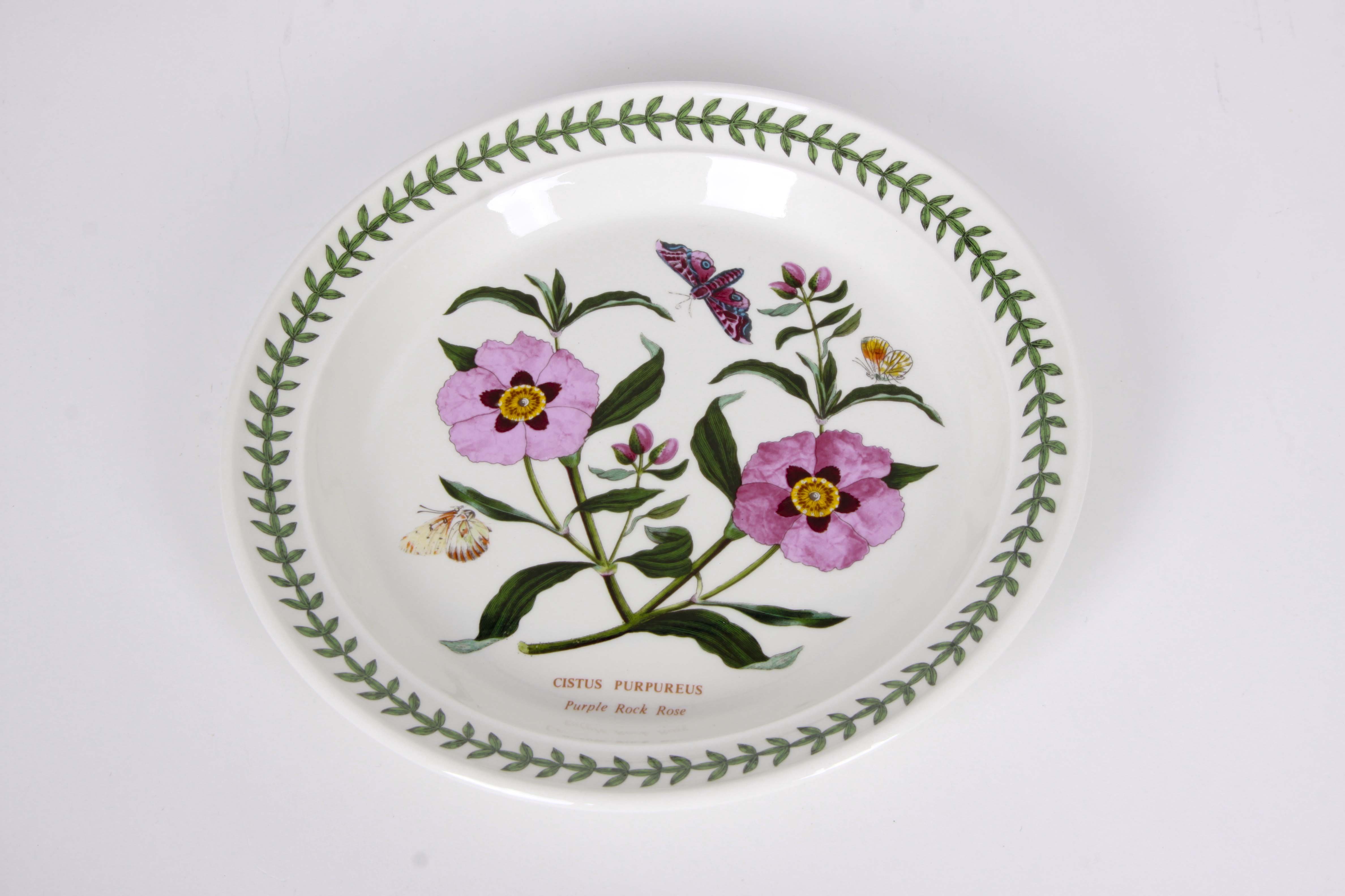 St. George Mugs, Toile Tray, and Portmeirion Serving Pieces