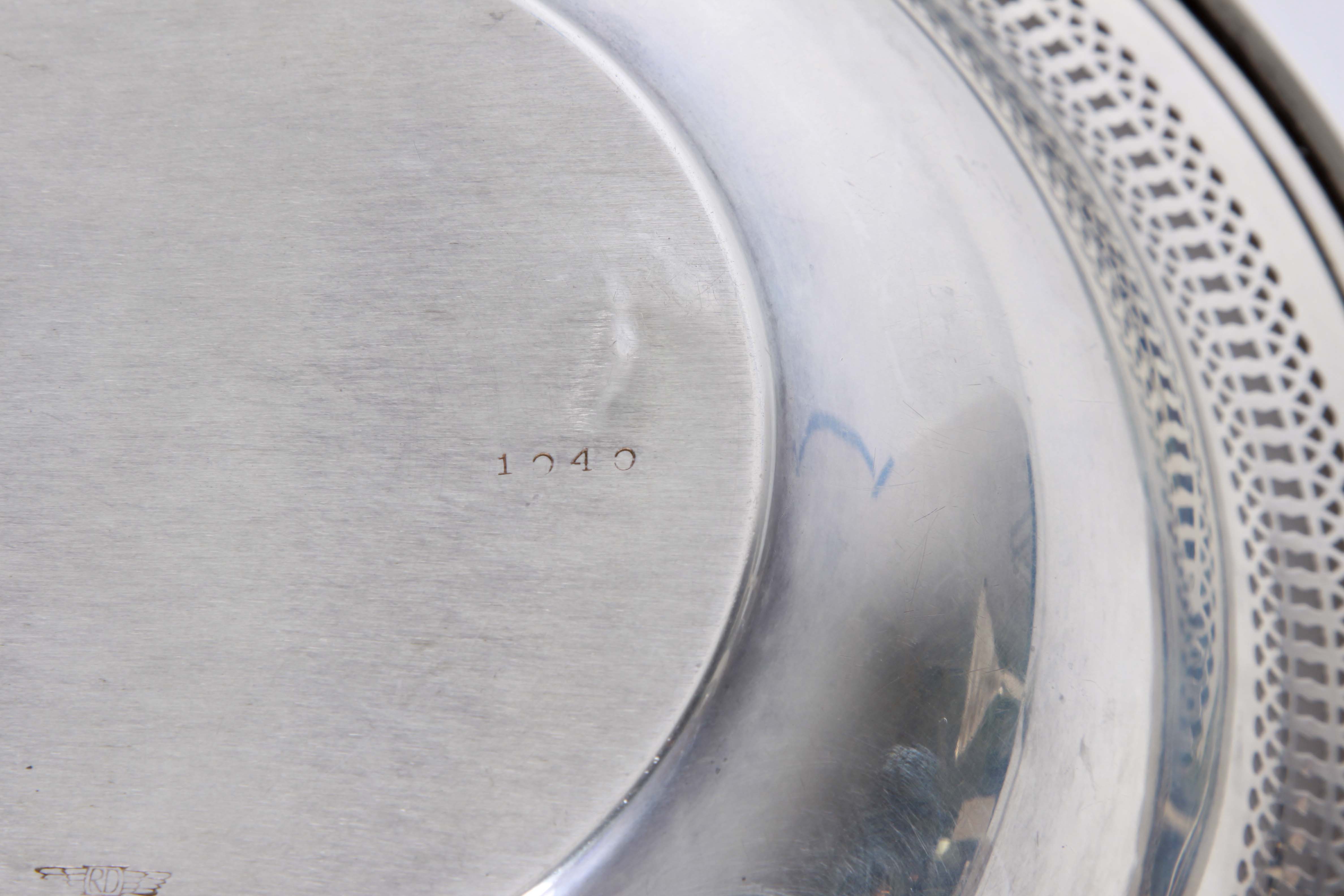 Sterling Silver Napkin Rings, Bowl and Weighted Compote