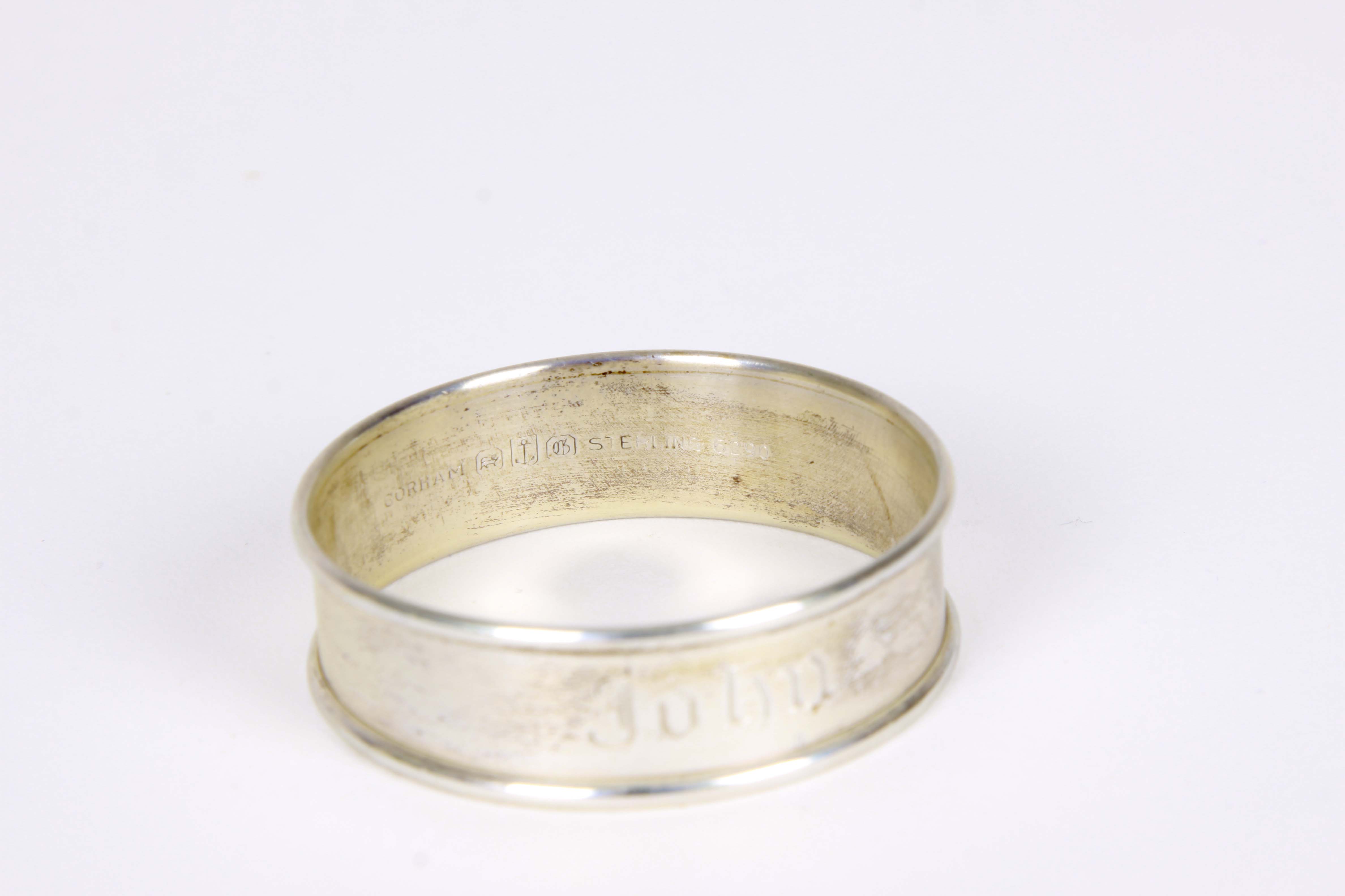 Sterling Silver Napkin Rings, Bowl and Weighted Compote