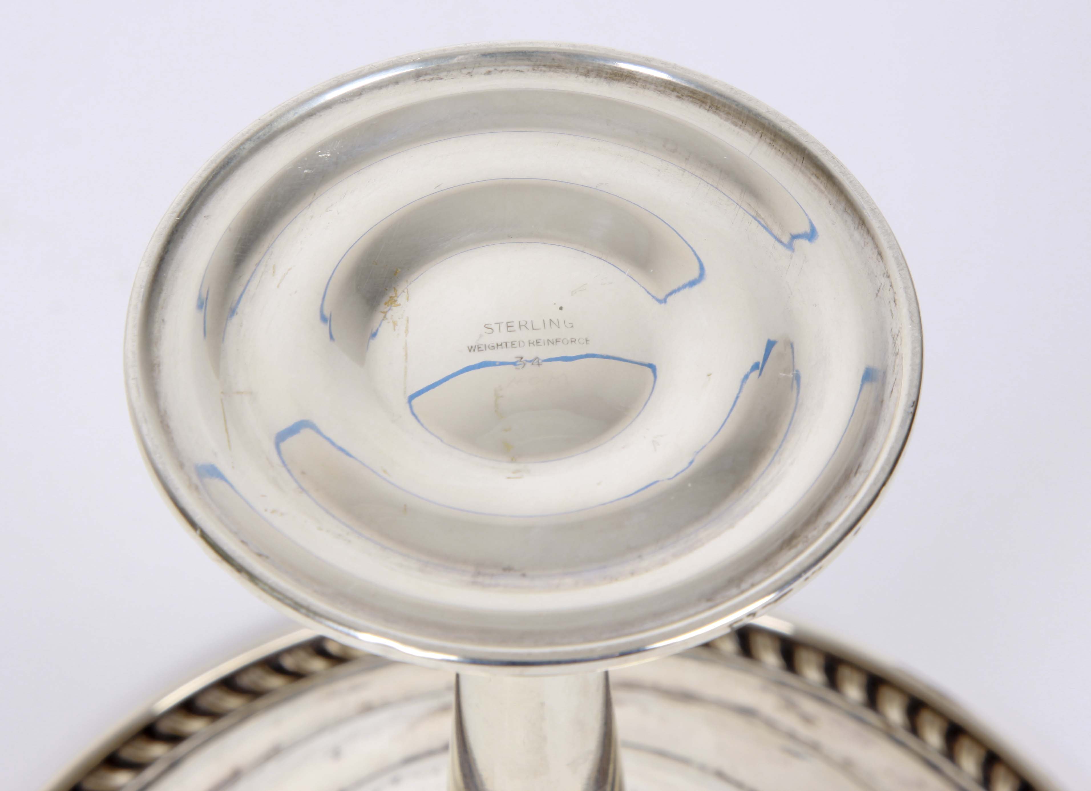 Sterling Silver Napkin Rings, Bowl and Weighted Compote