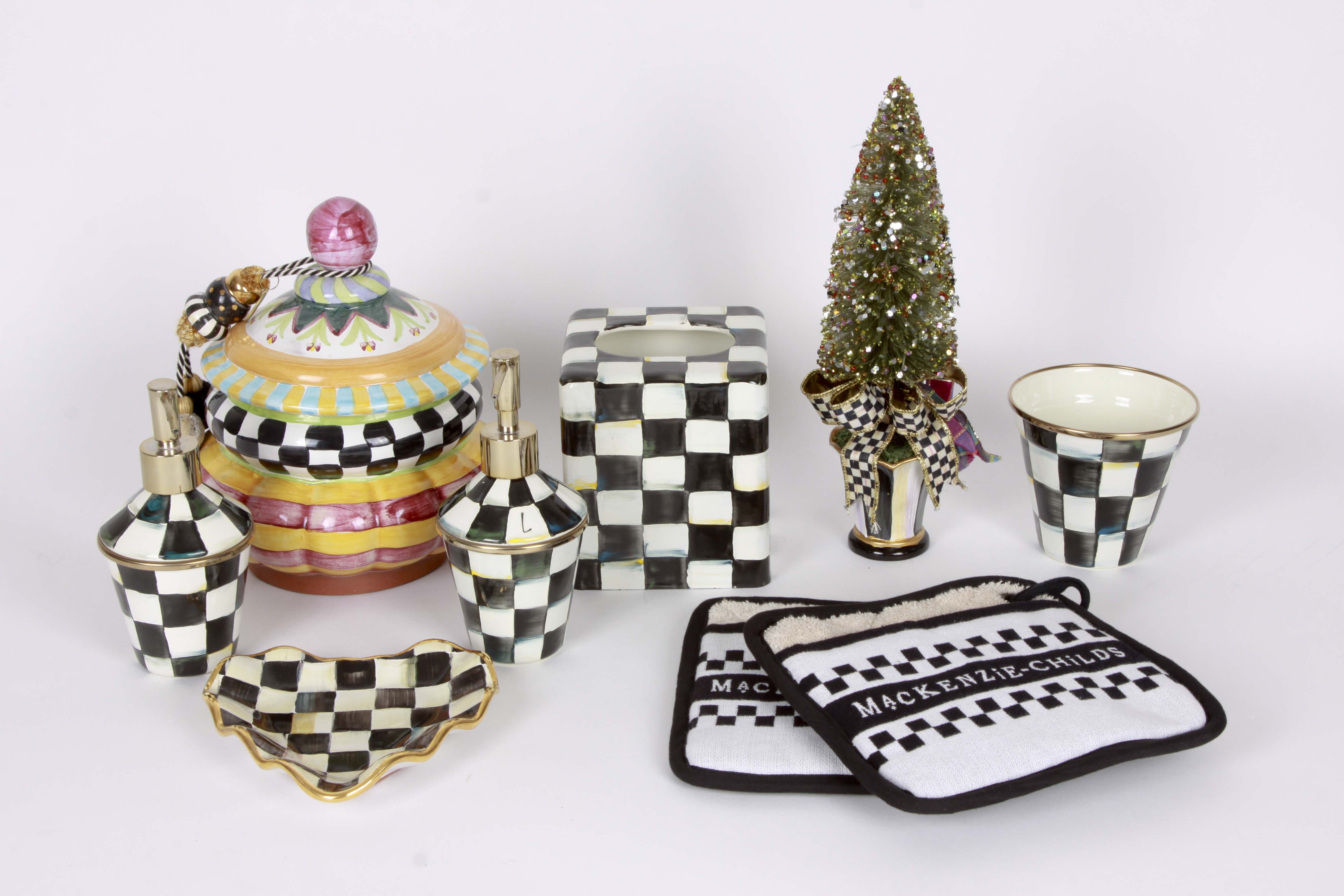 Assorted MacKenzie Childs "Courtly Check"