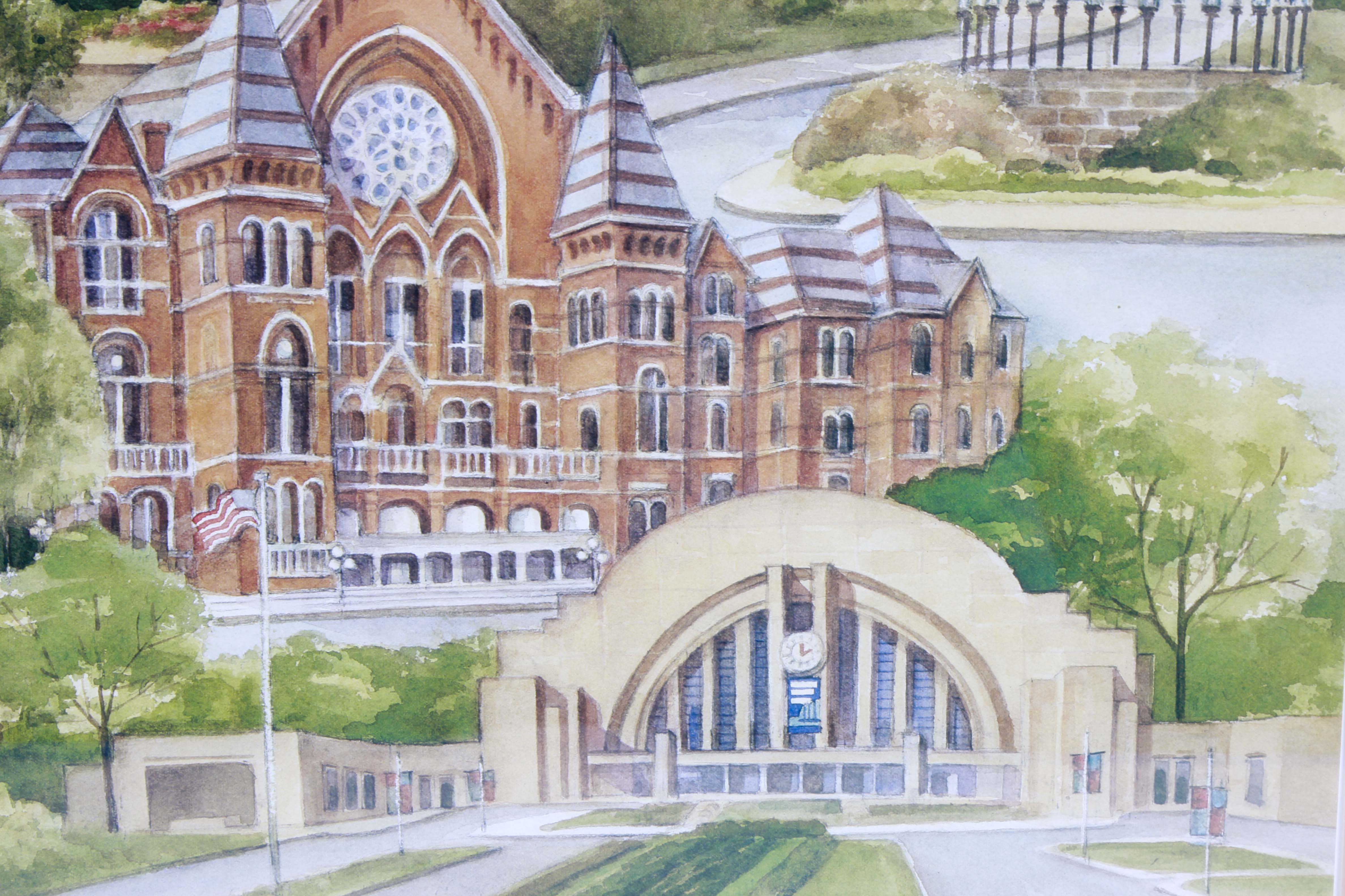 Sally Cade Signed Limited Edition Print of Cincinnati