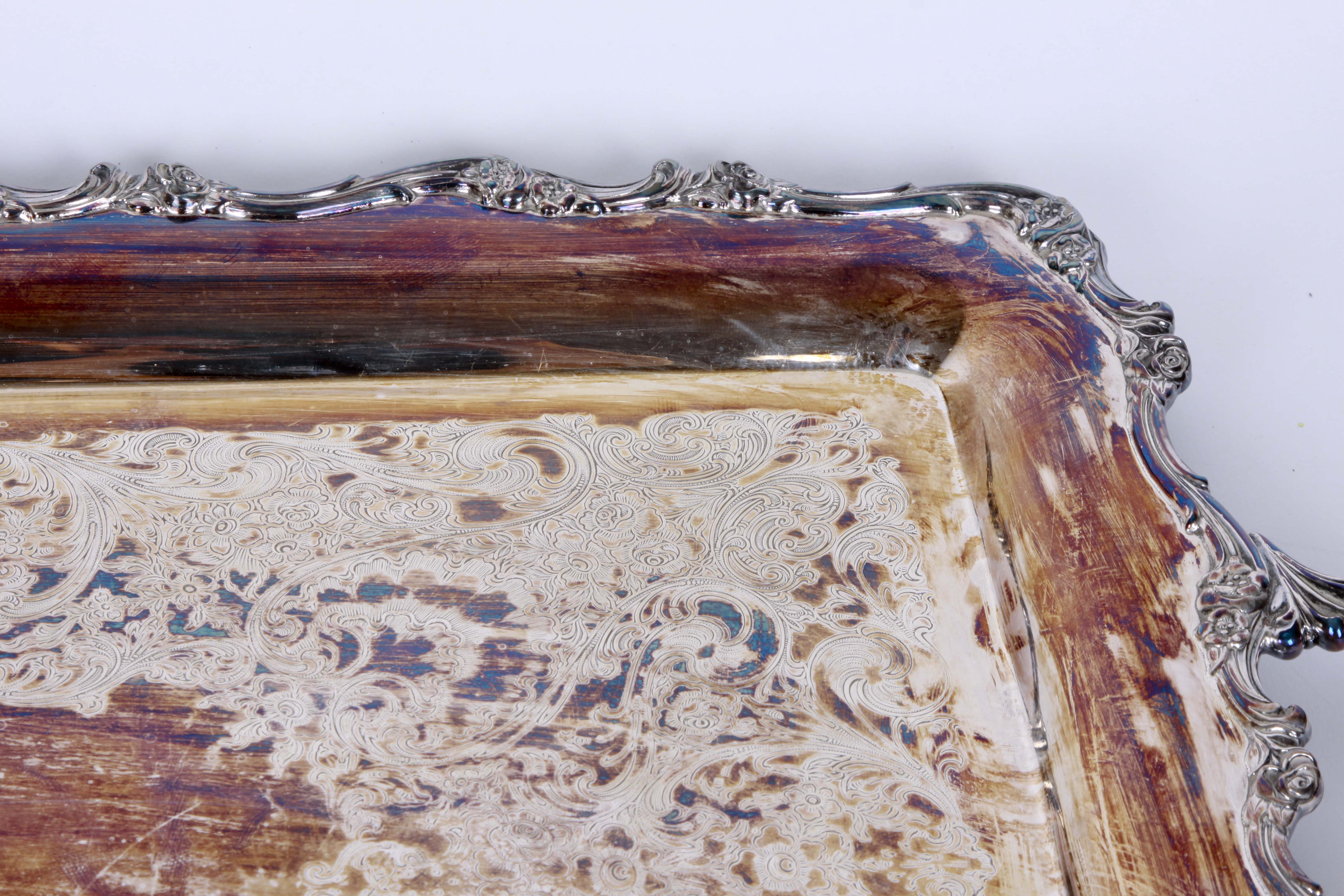 Wilcox International Silver Plate "American Rose" Tea and Coffee Set