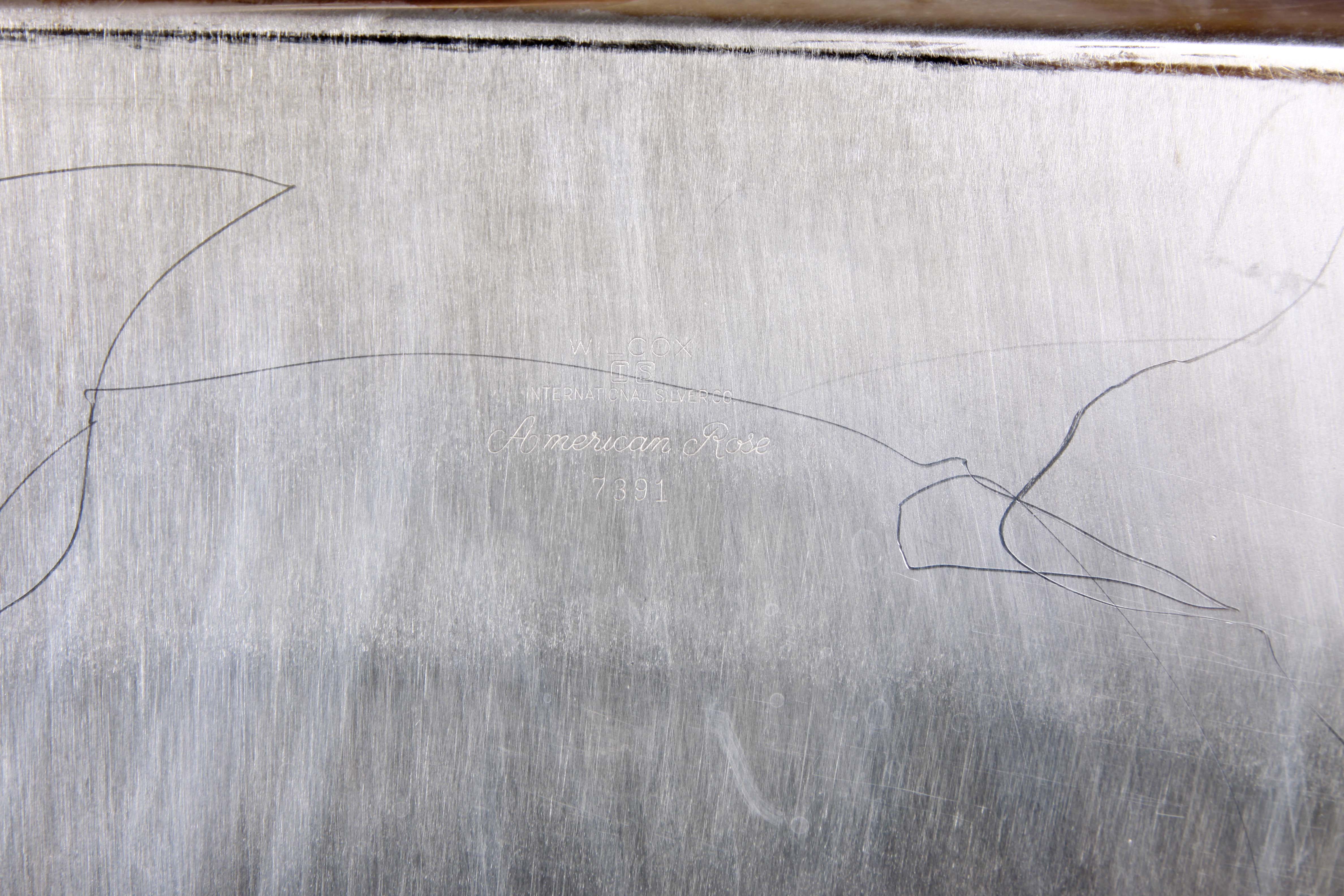 Wilcox International Silver Plate "American Rose" Tea and Coffee Set