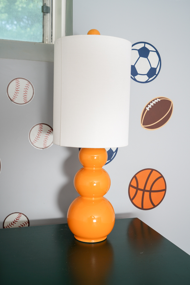 Sports-Themed Twin Bed and Dresser