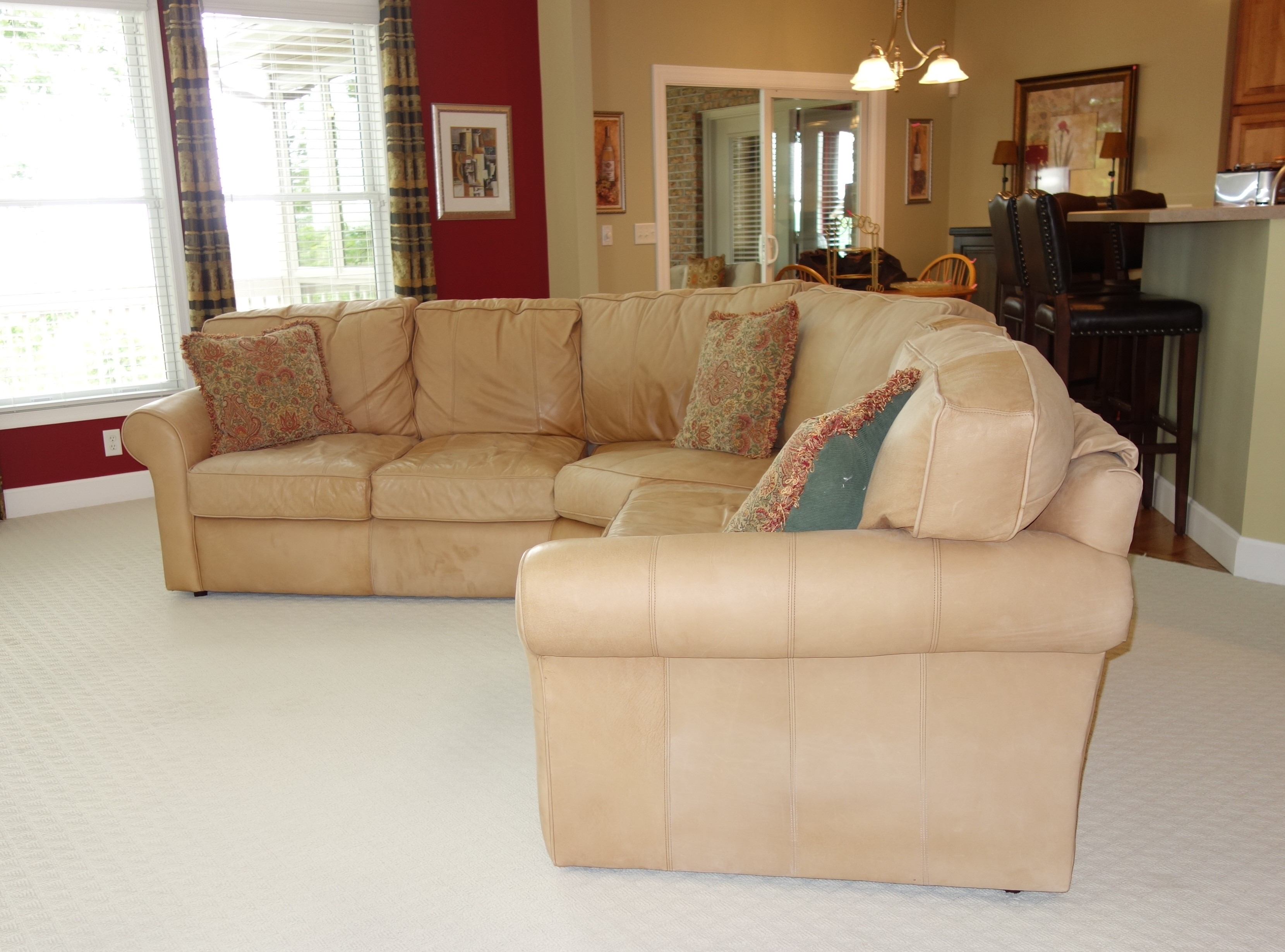 "Hadley" Leather Sectional Sofa by Arhaus Furniture