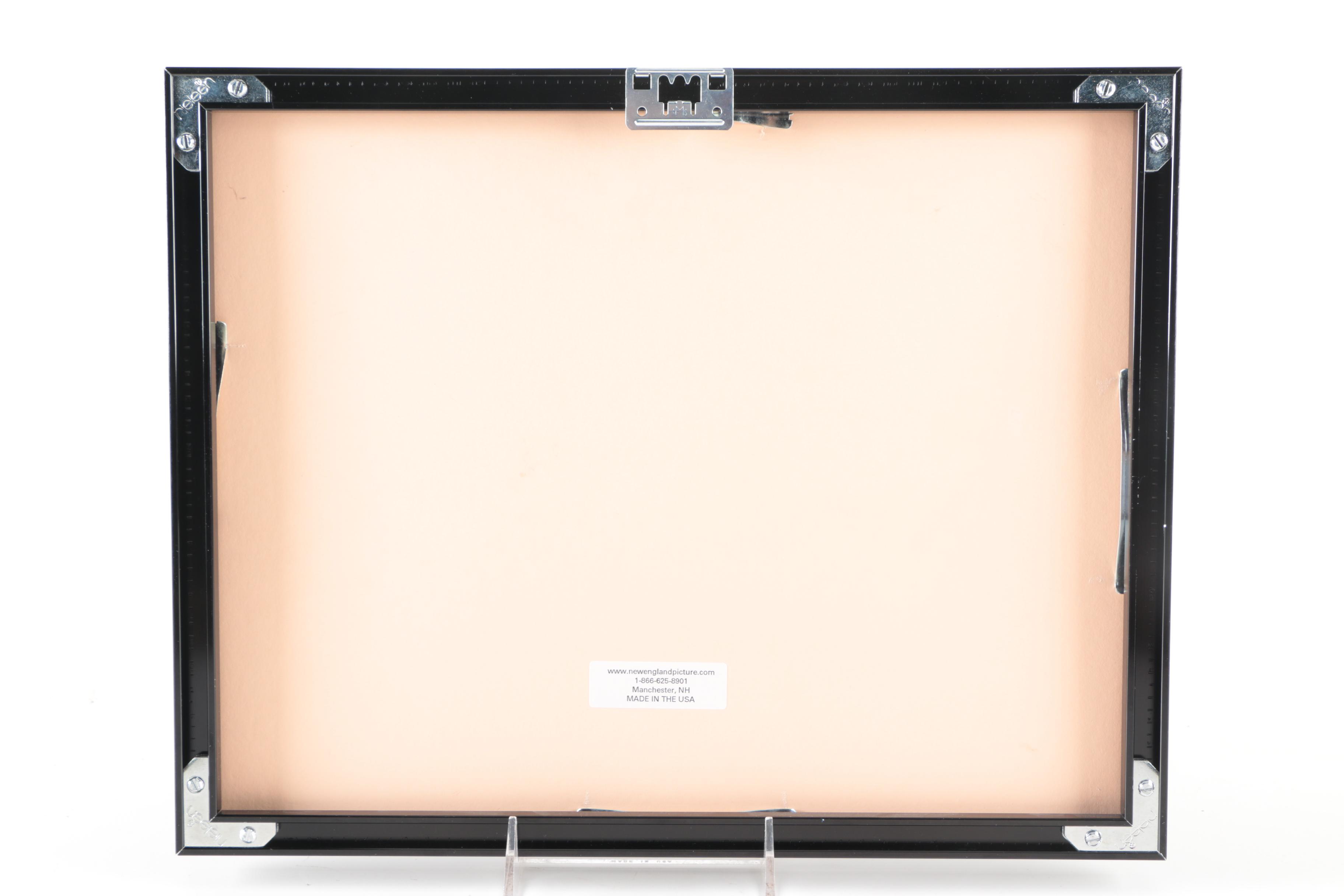 Framed Photograph of Milan Lucic in a Fight