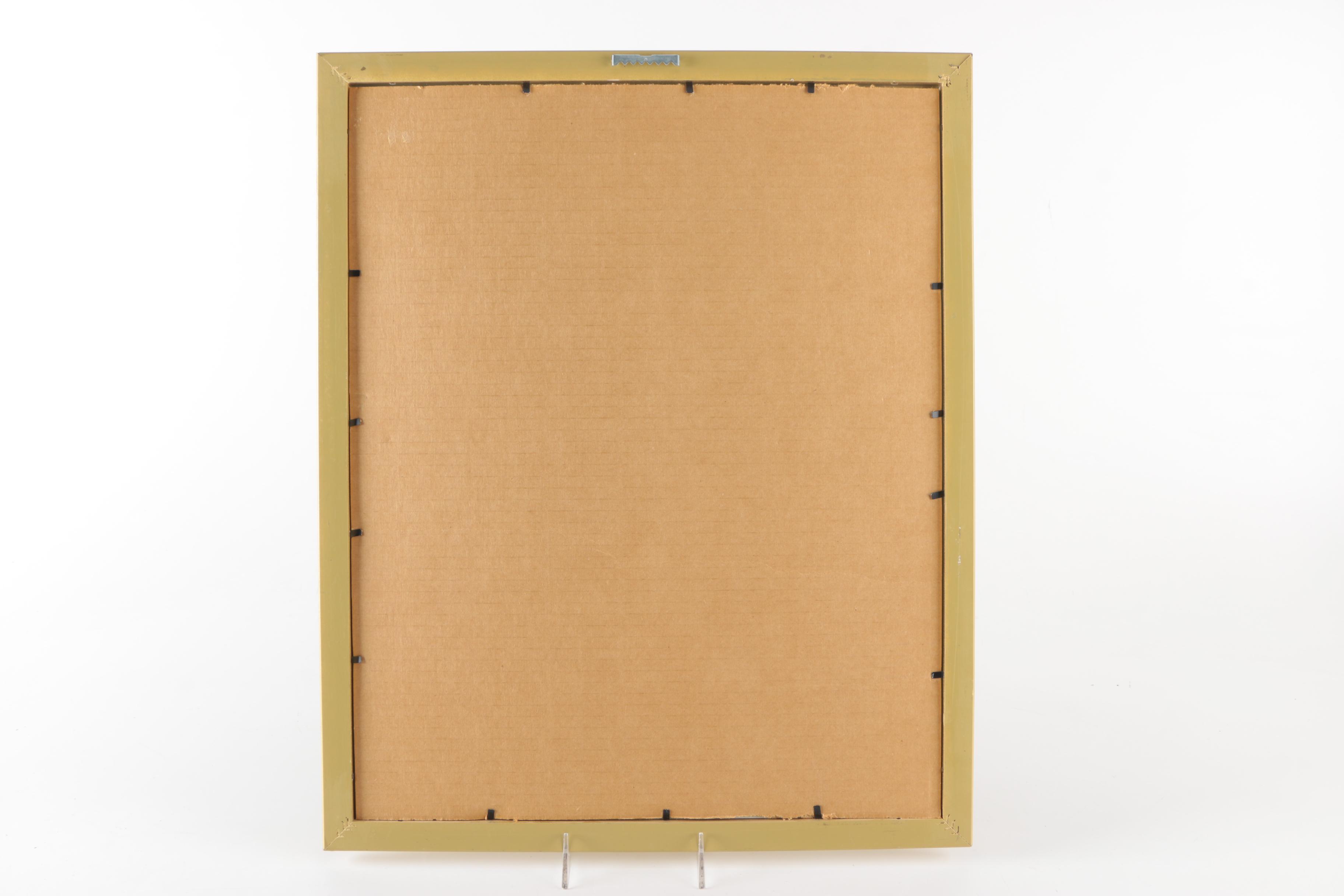 Gouache Painting on Papyrus of Queen Nefertari and Hathor