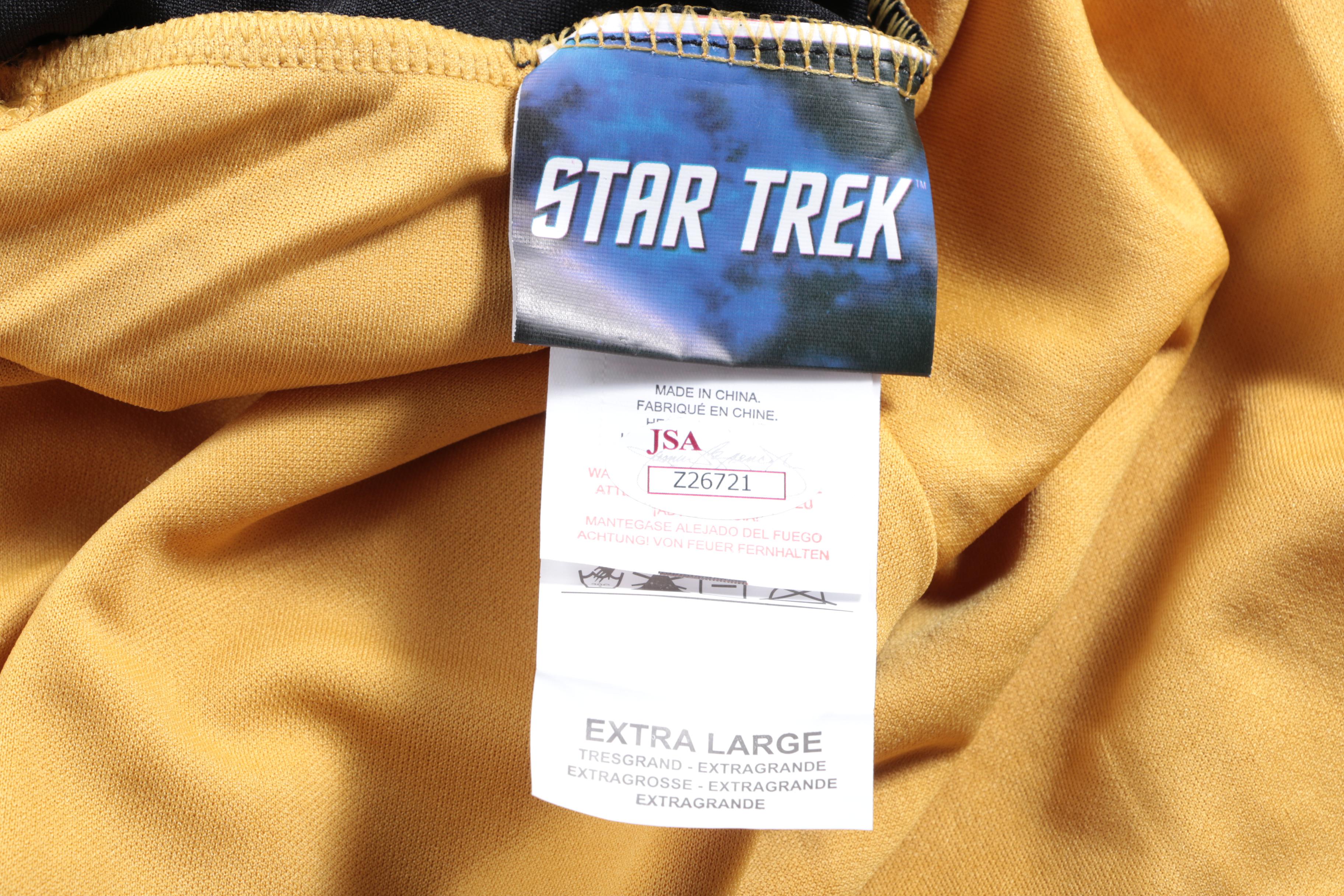 William Shatner Signed "Star Trek" Captain Kirk Shirt