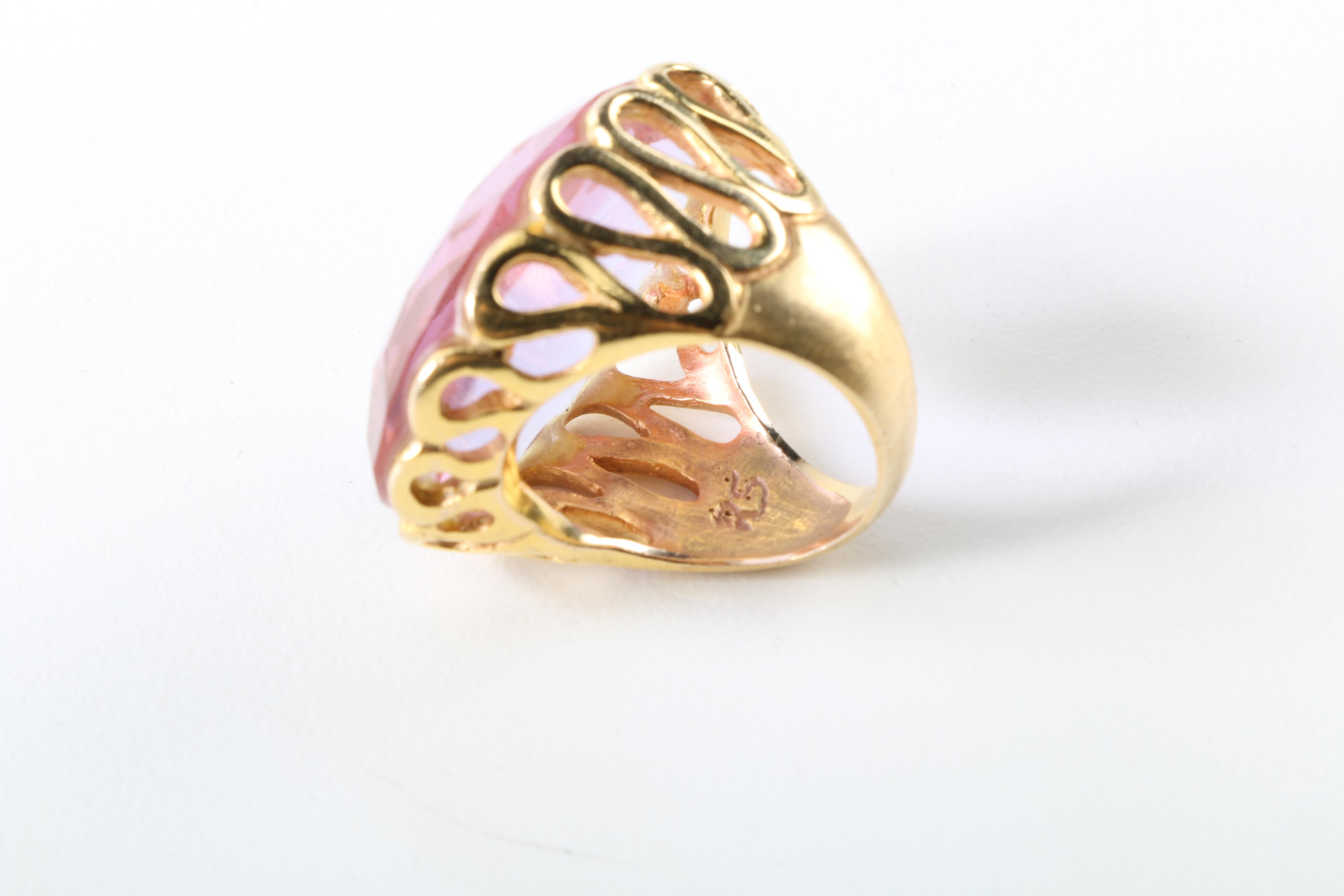 Tory Burch Wrap Bracelet and Gold Tone Ring