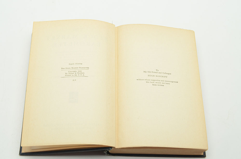 1922 "The Stock Market Barometer"