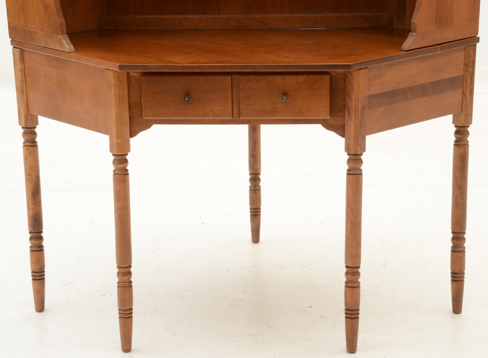 Ethan Allen Baumritter Corner Desk and Bookcase