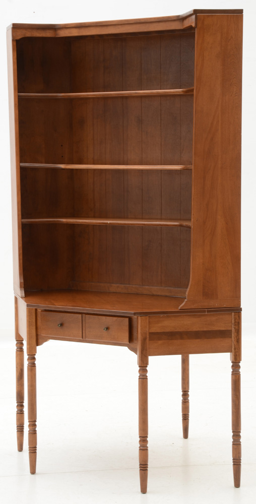 Ethan Allen Baumritter Corner Desk and Bookcase