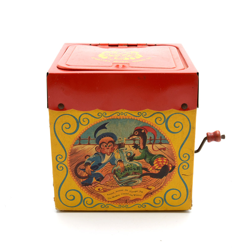 Vintage Mattel Music Maker Jack in the Box