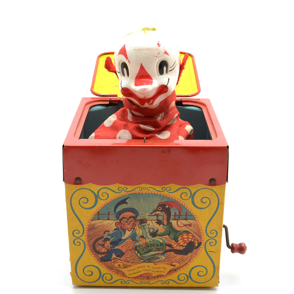 Vintage Mattel Music Maker Jack in the Box