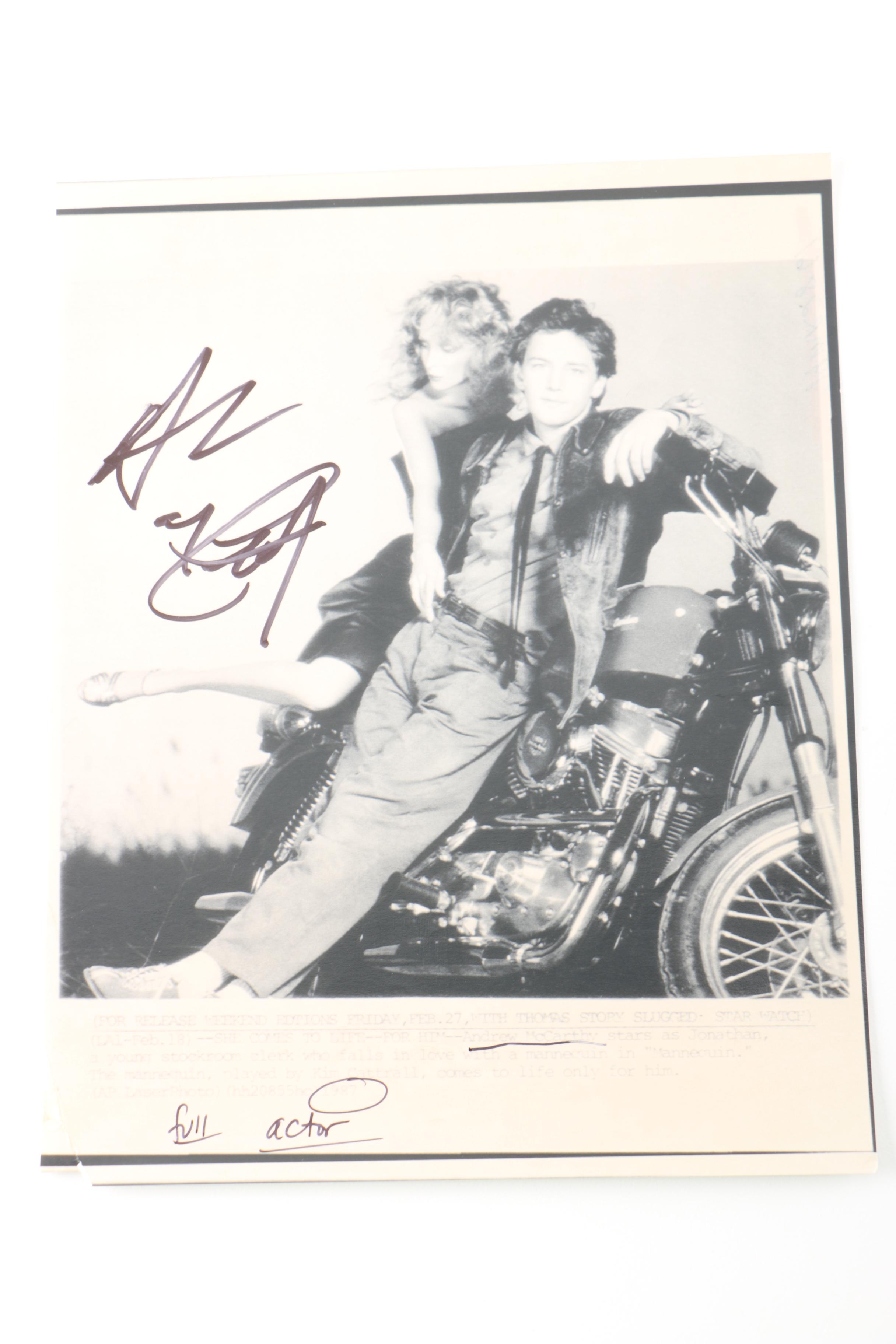Andrew McCarthy Signed Photograph