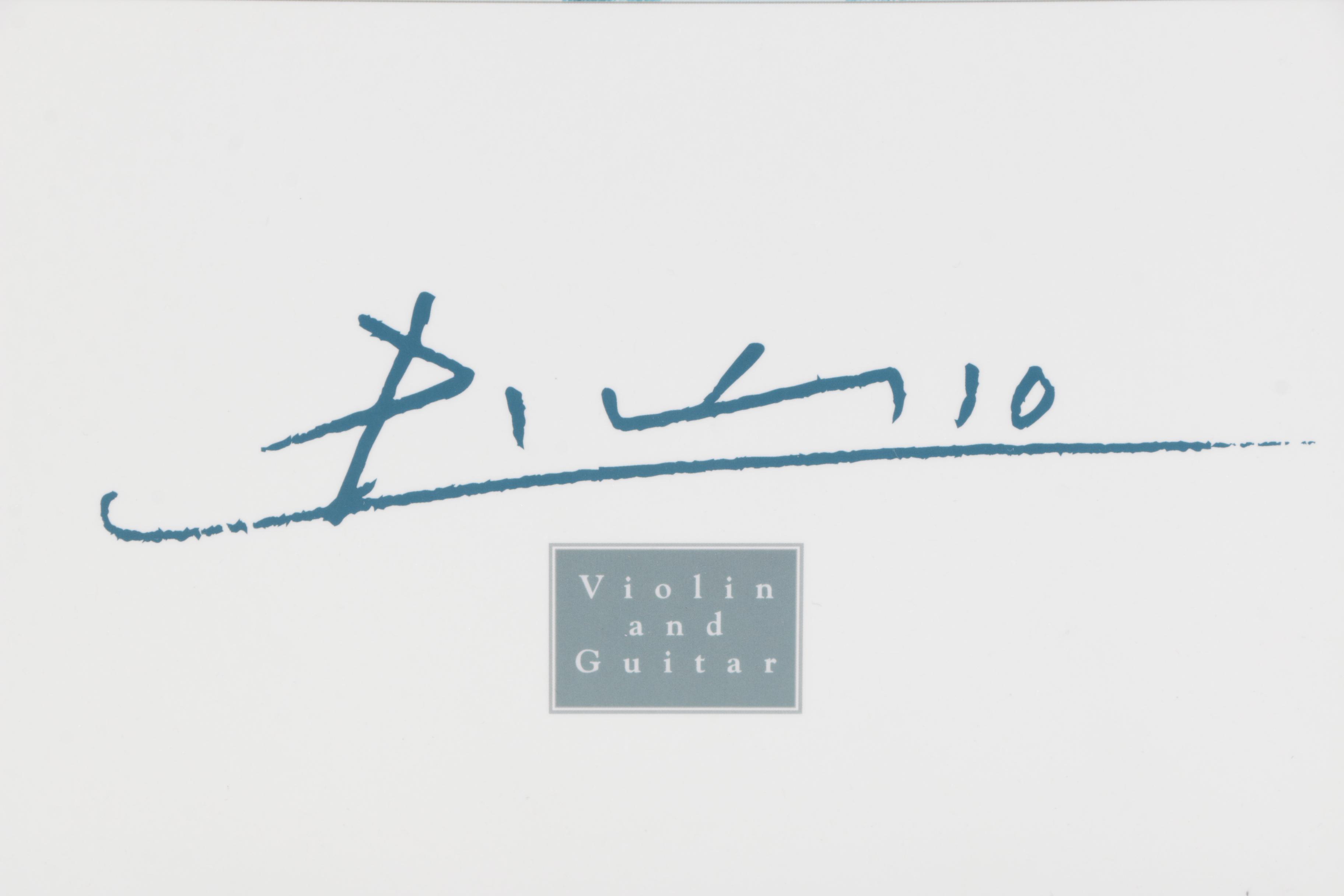 Offset Lithograph after Picasso's "Guitar and Violin"