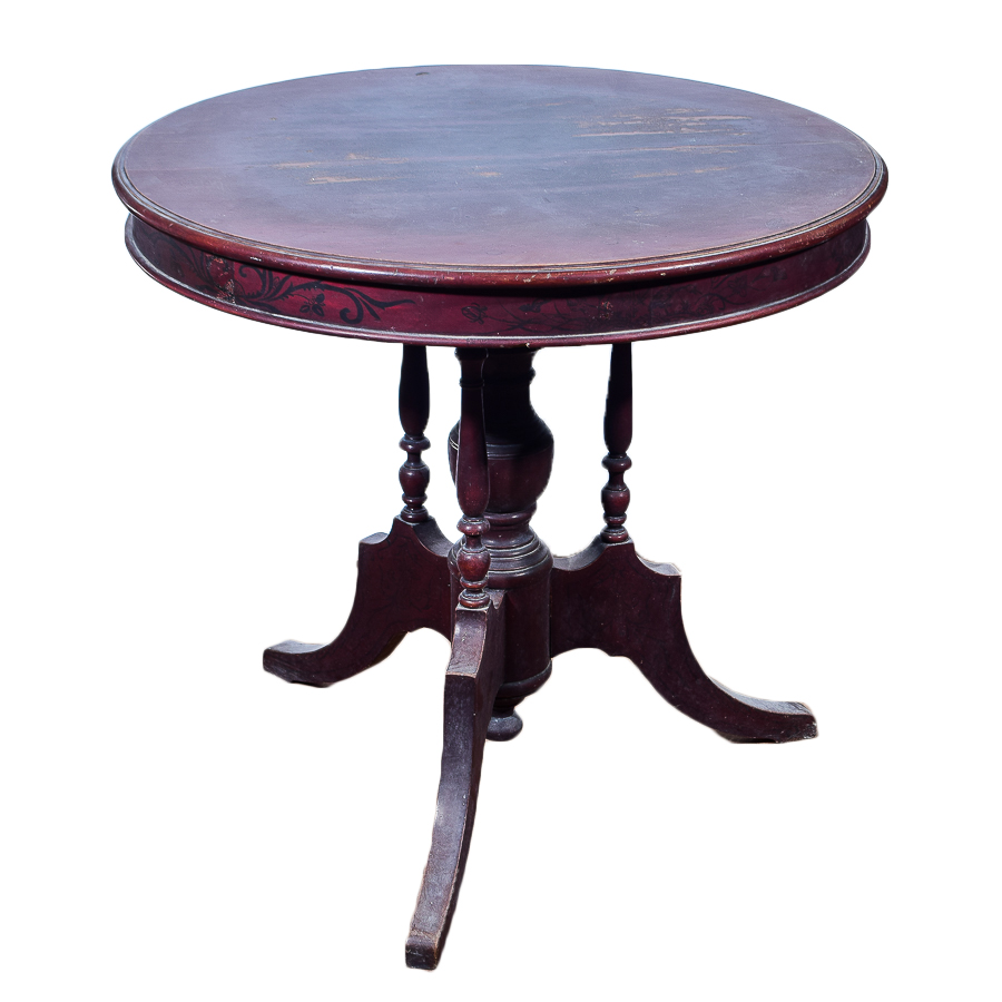 Antique Victorian Pedestal Parlor Table