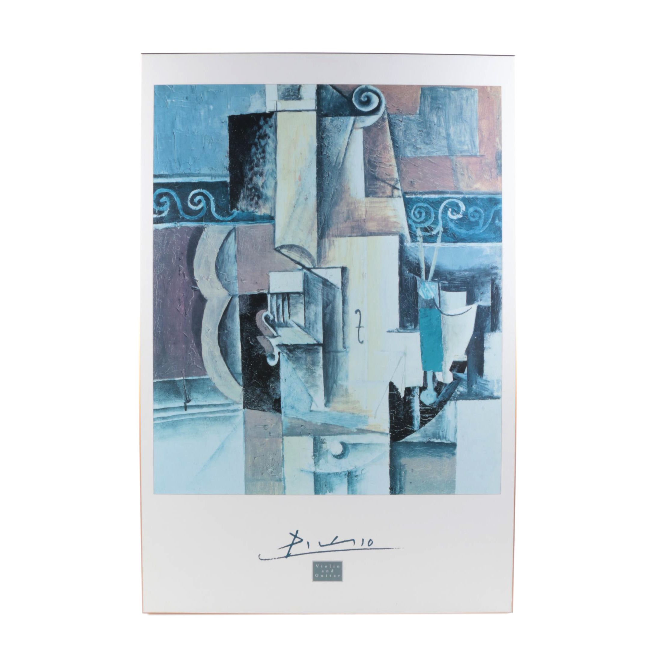 Offset Lithograph after Picasso's "Guitar and Violin"