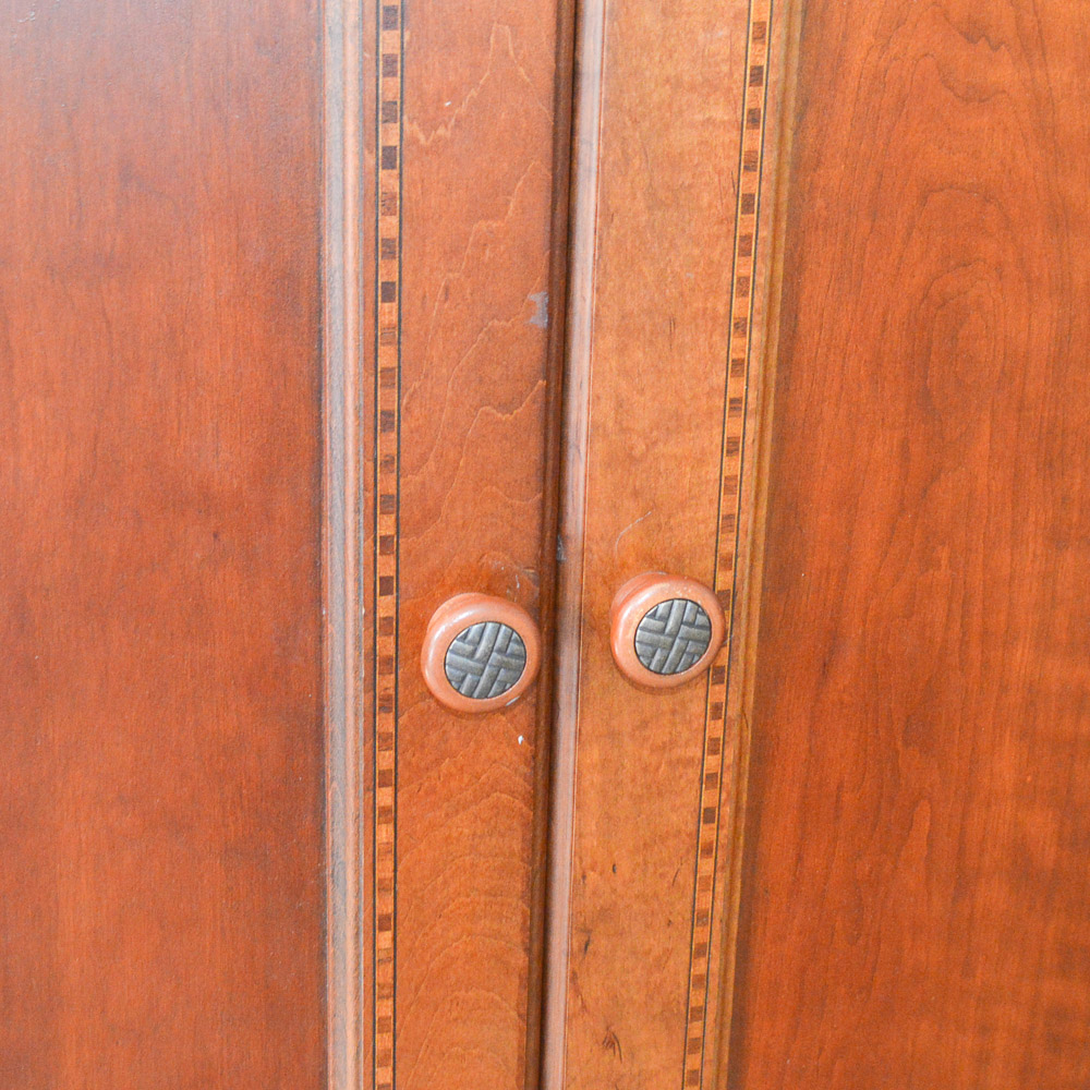 Contemporary Cherry Entertainment Armoire