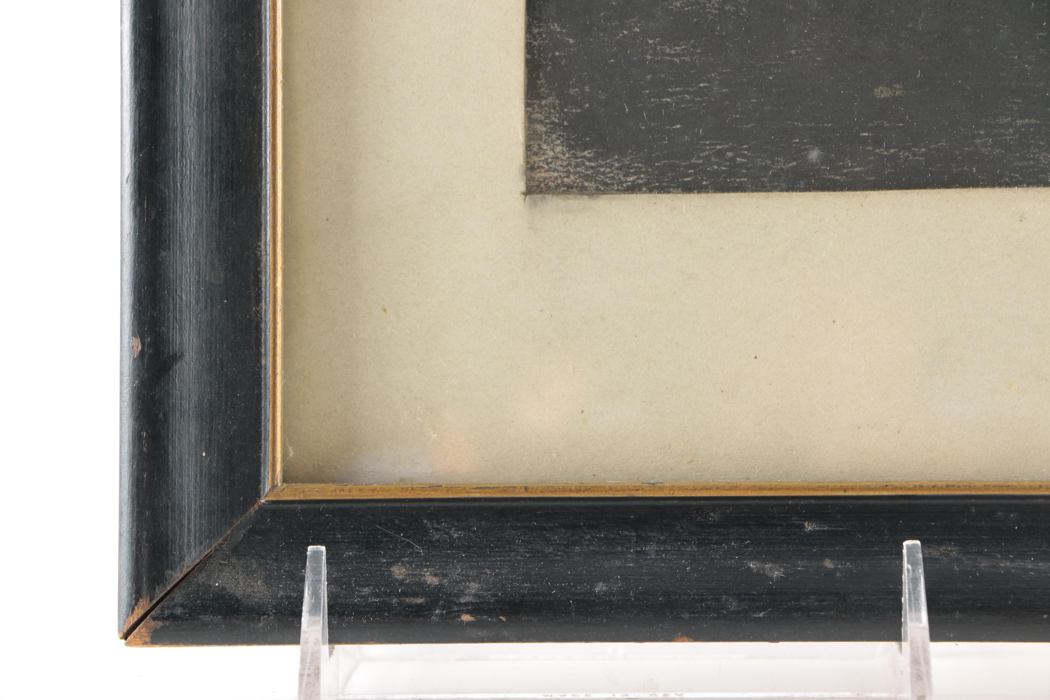 1960 Arnold Trachtman Charcoal Drawing on Paper "Horn Man"