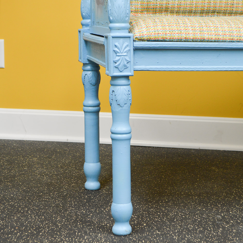 Vintage Painted Settee Bench