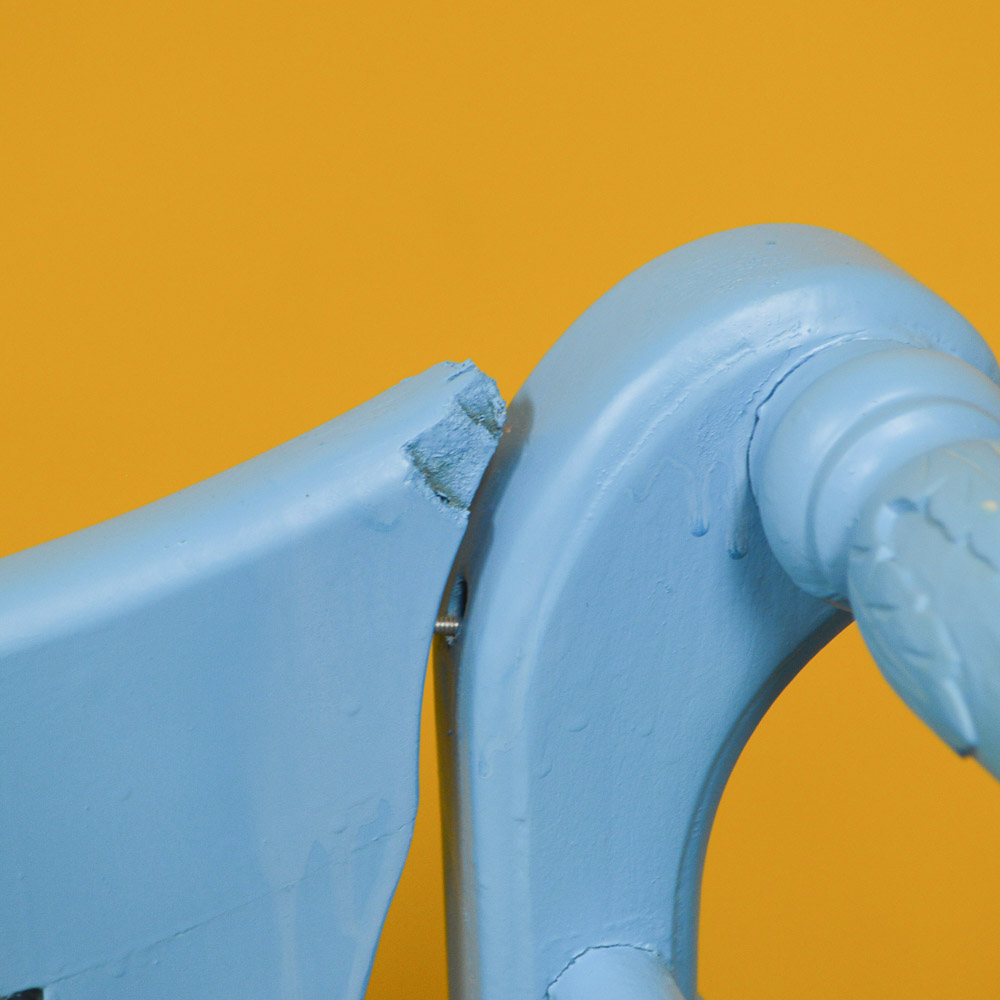 Vintage Painted Settee Bench